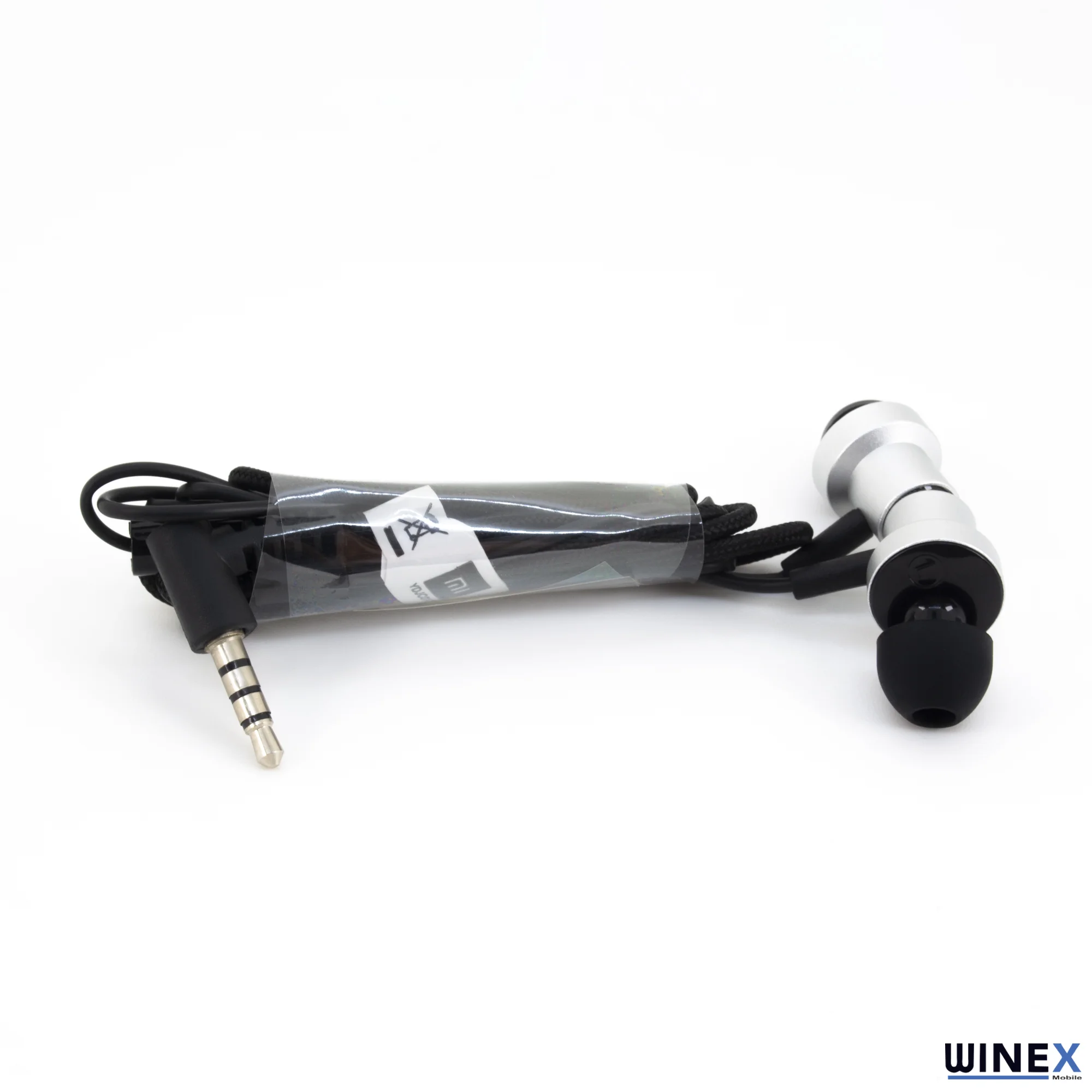 Winex 3.5mm Jack Girişli Mıknatıslı Metal Mikrofonlu Kablolu Kulakiçi Kulaklık Gri