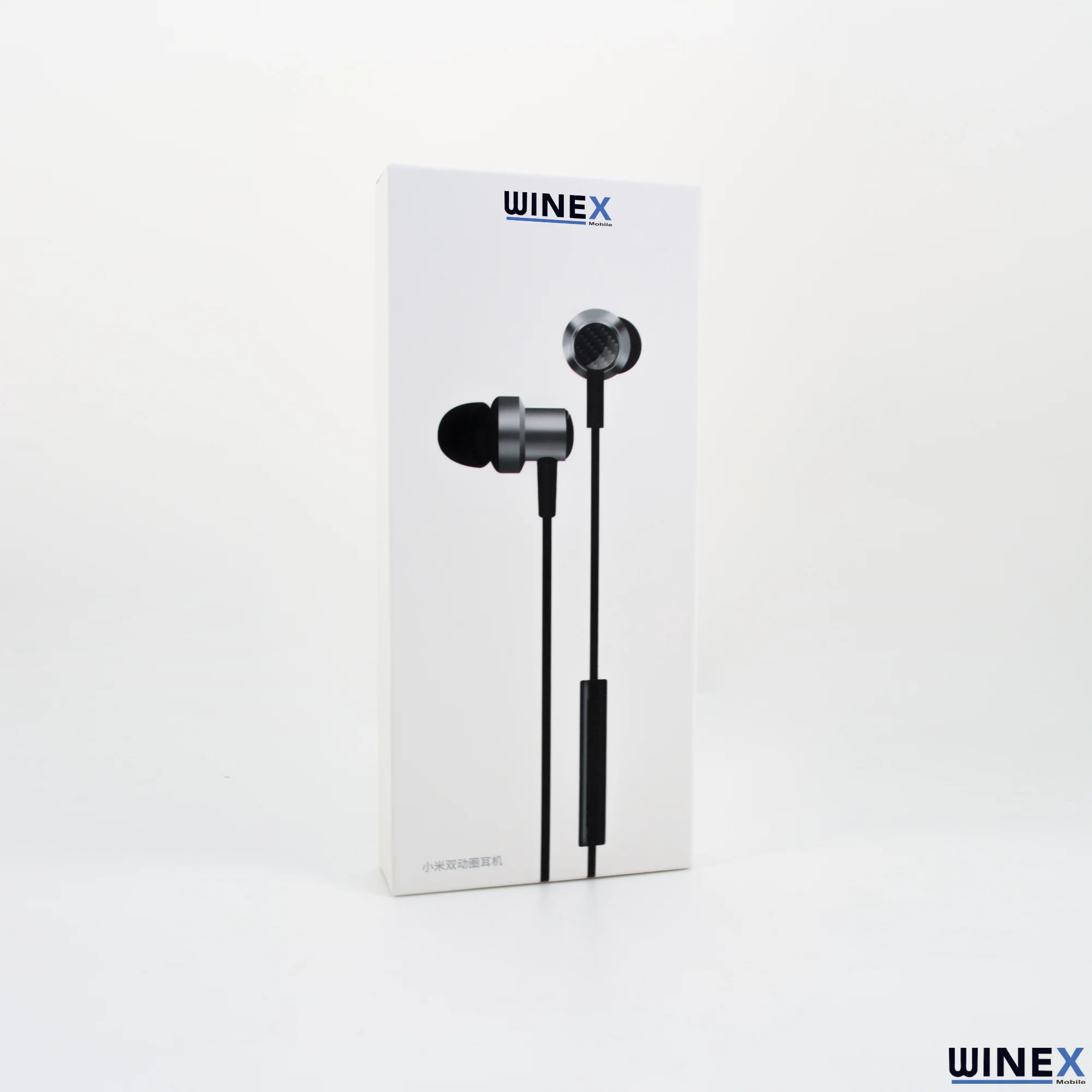 Winex 3.5mm Jack Girişli Mıknatıslı Metal Mikrofonlu Kablolu Kulakiçi Kulaklık Gri