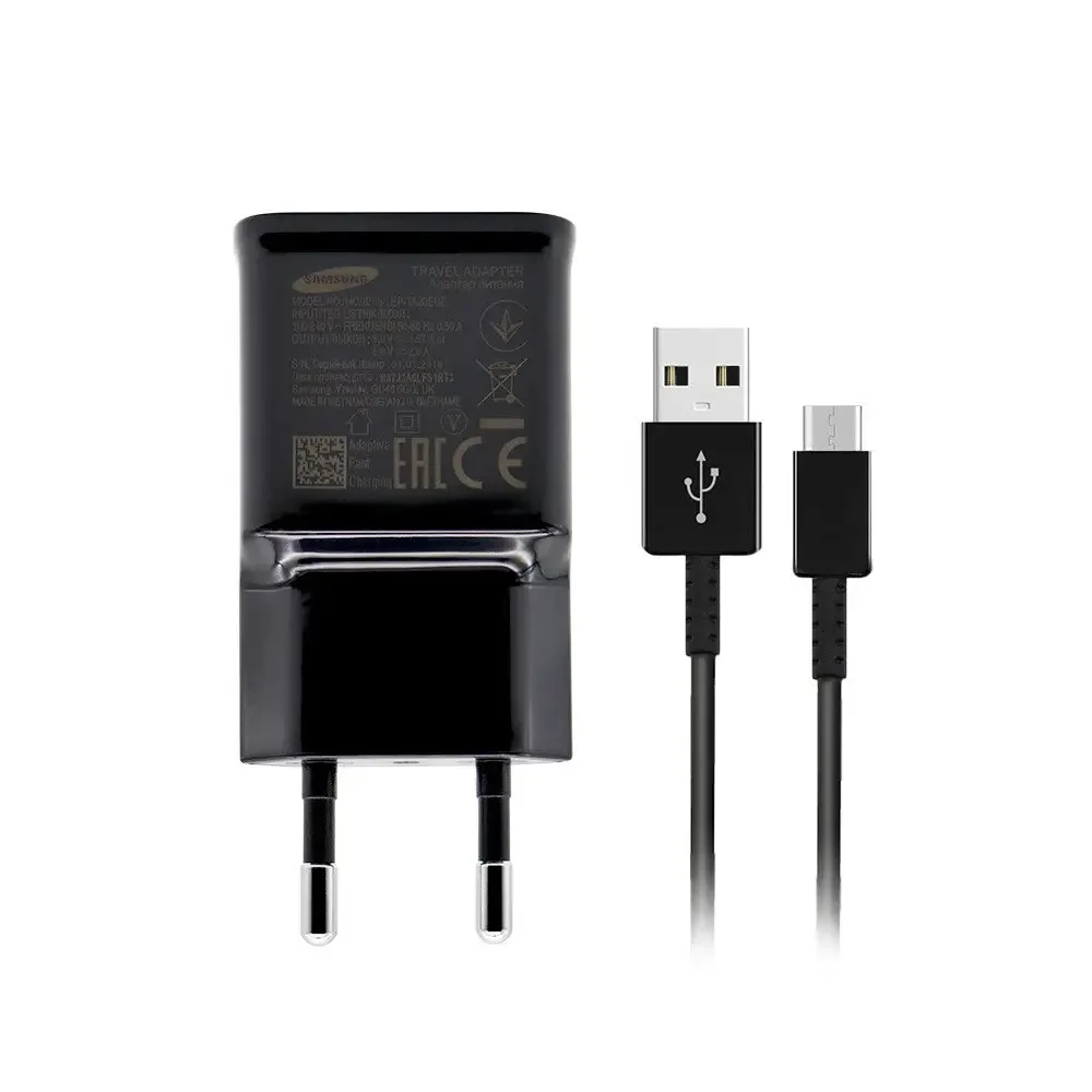 Samsung TA20 UsbA to Type-C Kablolu Set Hızlı Seyahat Şarjı Siyah - EP-TA20EBENGWW(Samsung Türkiye Garantilidir)