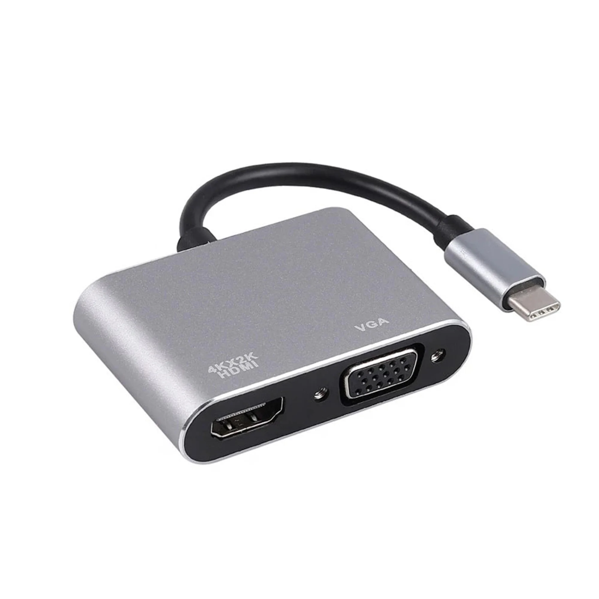 Winex 2in1 Type-C to 4K HDMI + VGA Çevirici ve Dönüştürücü Adaptör HC10