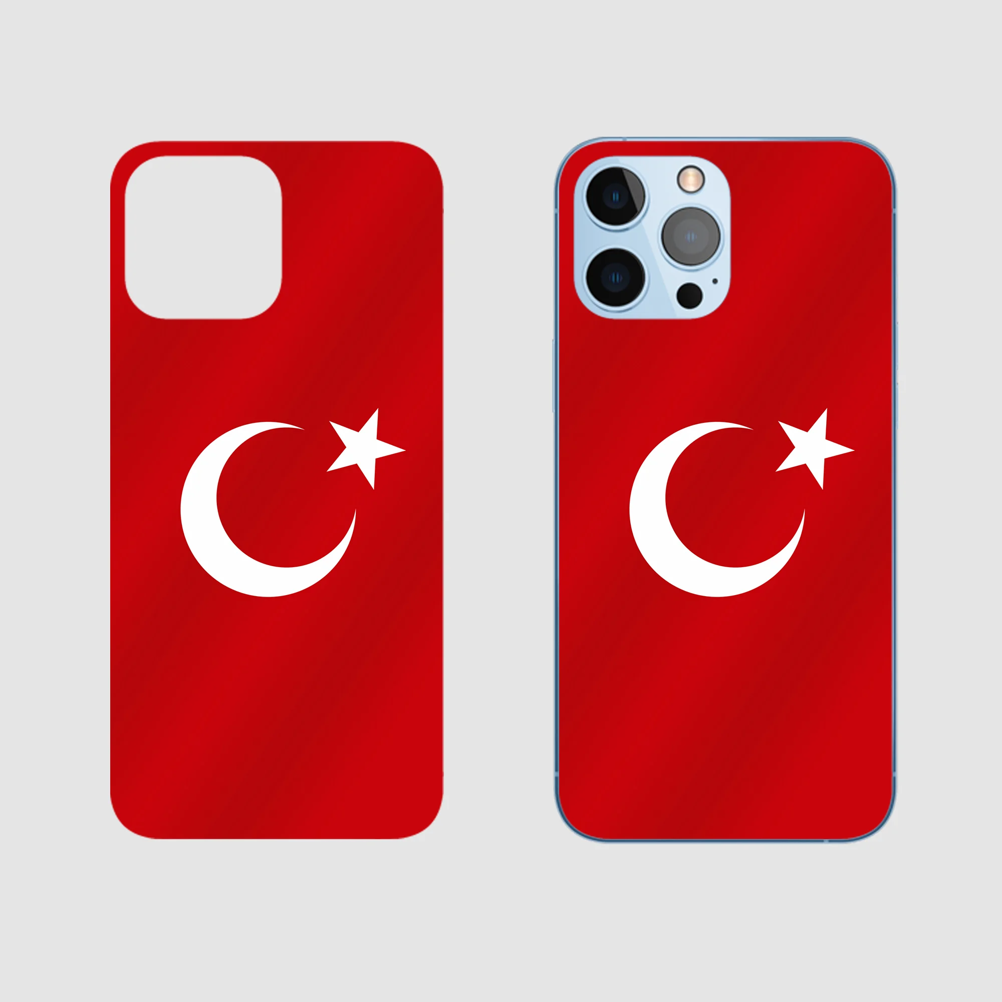 İphone 14 Plus Türk Bayrağı Arka Kaplama