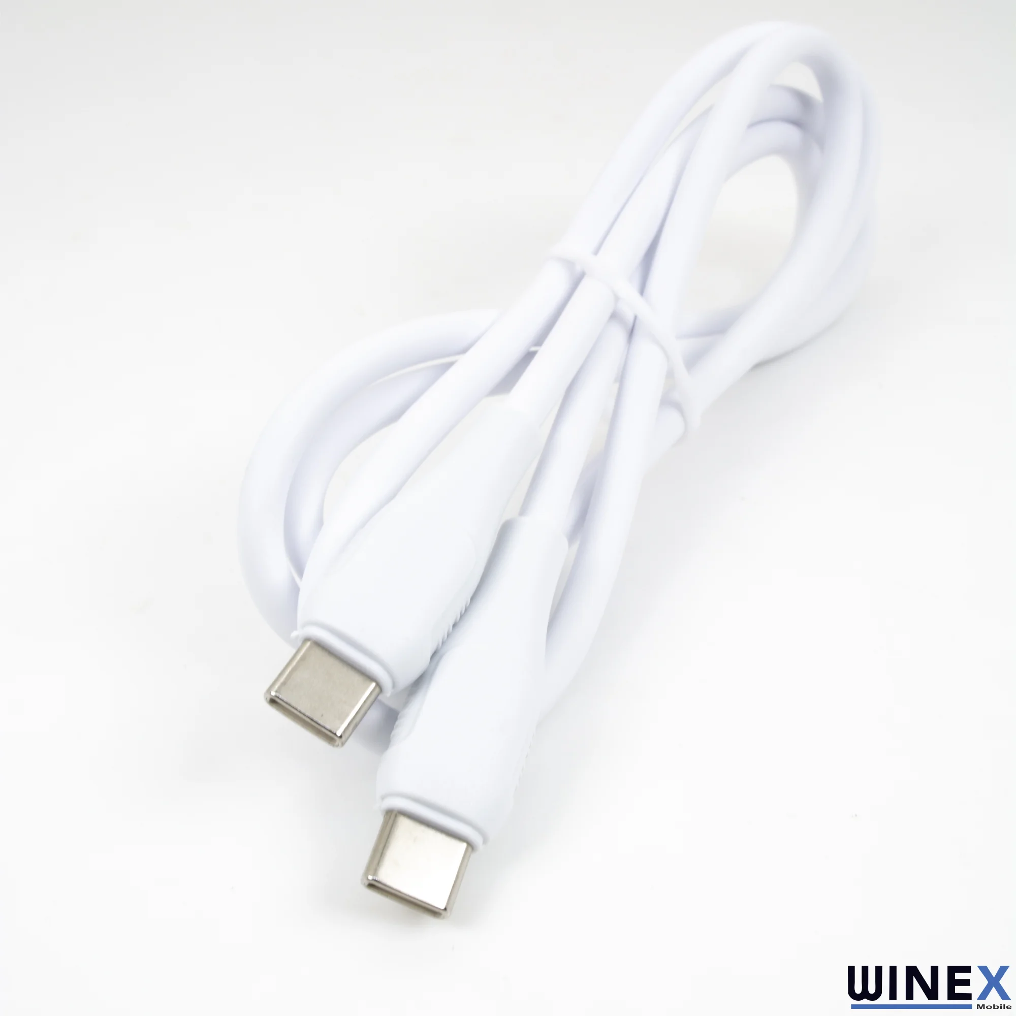 Winex CA120 PD20W 3A Type-C to Type-C Data ve Hızlı Şarj Kablosu Beyaz