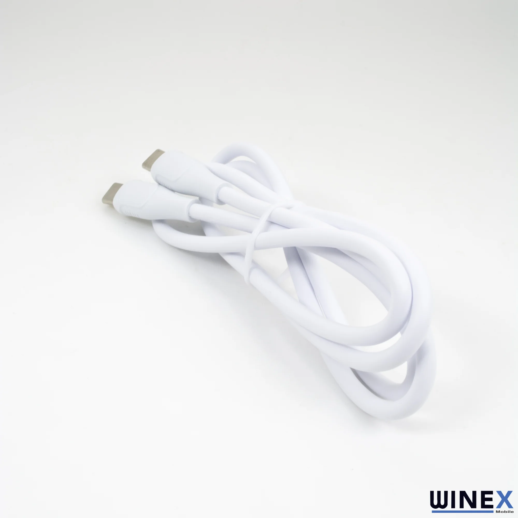 Winex CA120 PD20W 3A Type-C to Type-C Data ve Hızlı Şarj Kablosu Beyaz
