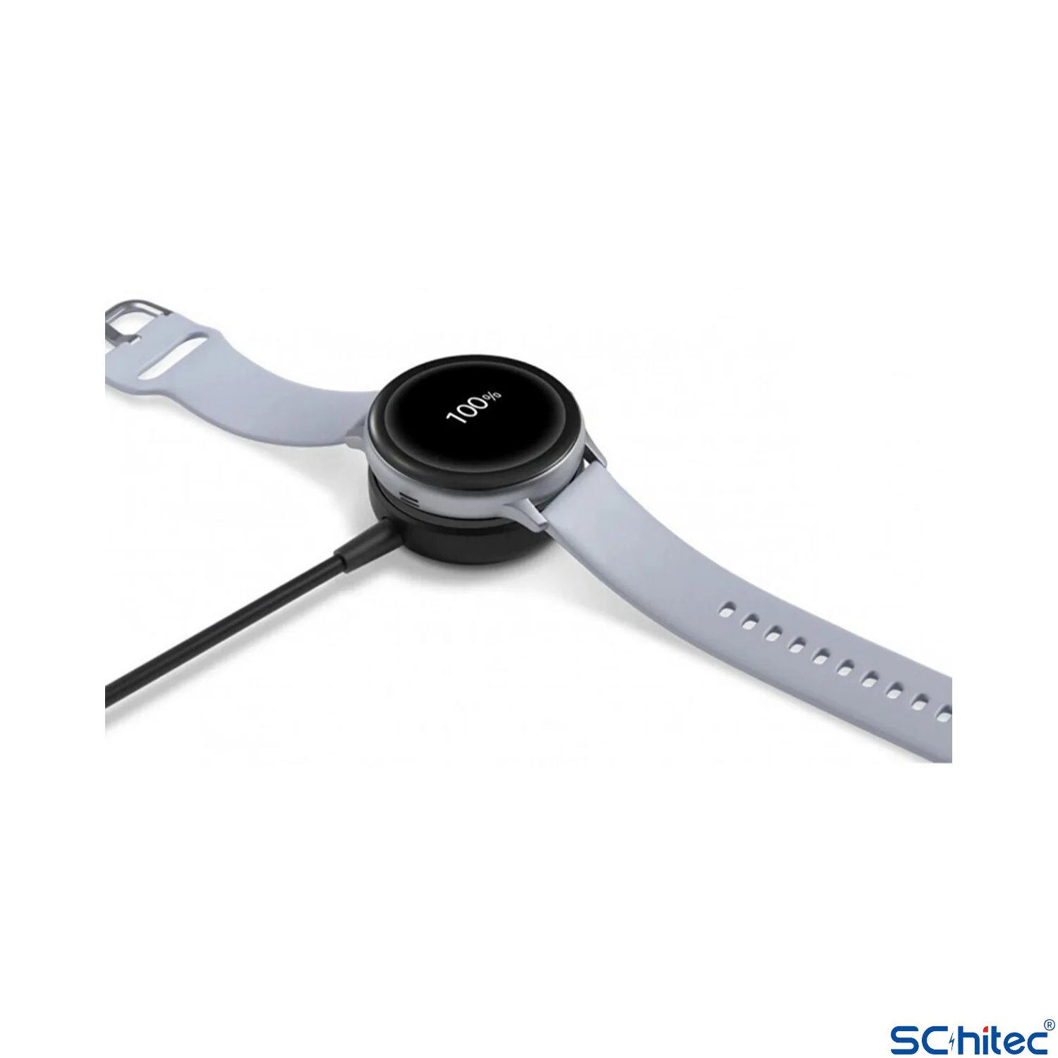 ScHitec Samsung Watch 4/Watch 5/ Watch 6 Uyumlu Type-C Girişli Fast Wireless Charge Hızlı Kablosuz Akıllı Saat Şarj Cihazı