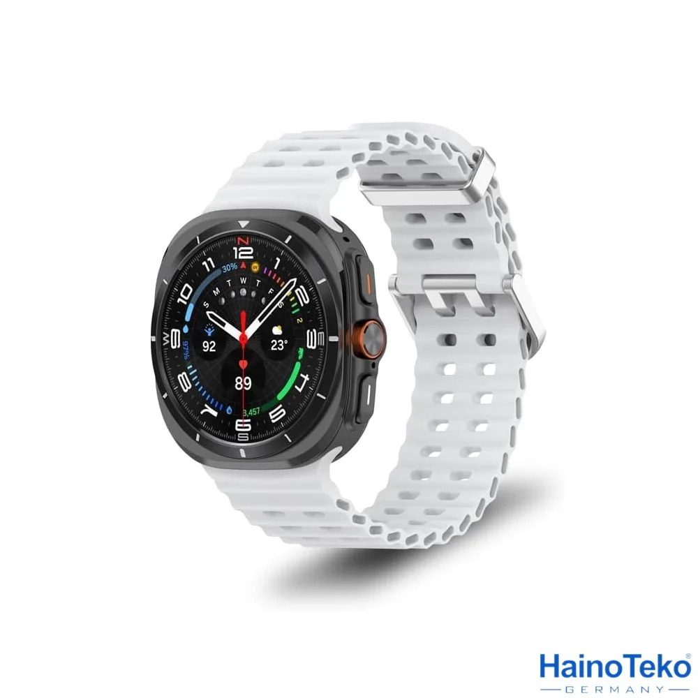 Haino Teko Ultra Amoled Ekran WaterProof Akıllı Saat 3 Kordonlu Titanyum Grey 47mm Teko1