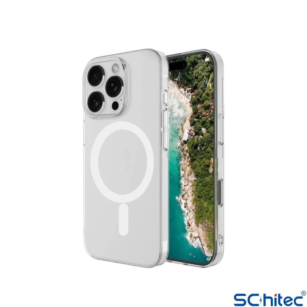 ScHitec İphone 16 Pro Magsafe Özellikli Şeffaf Kılıf