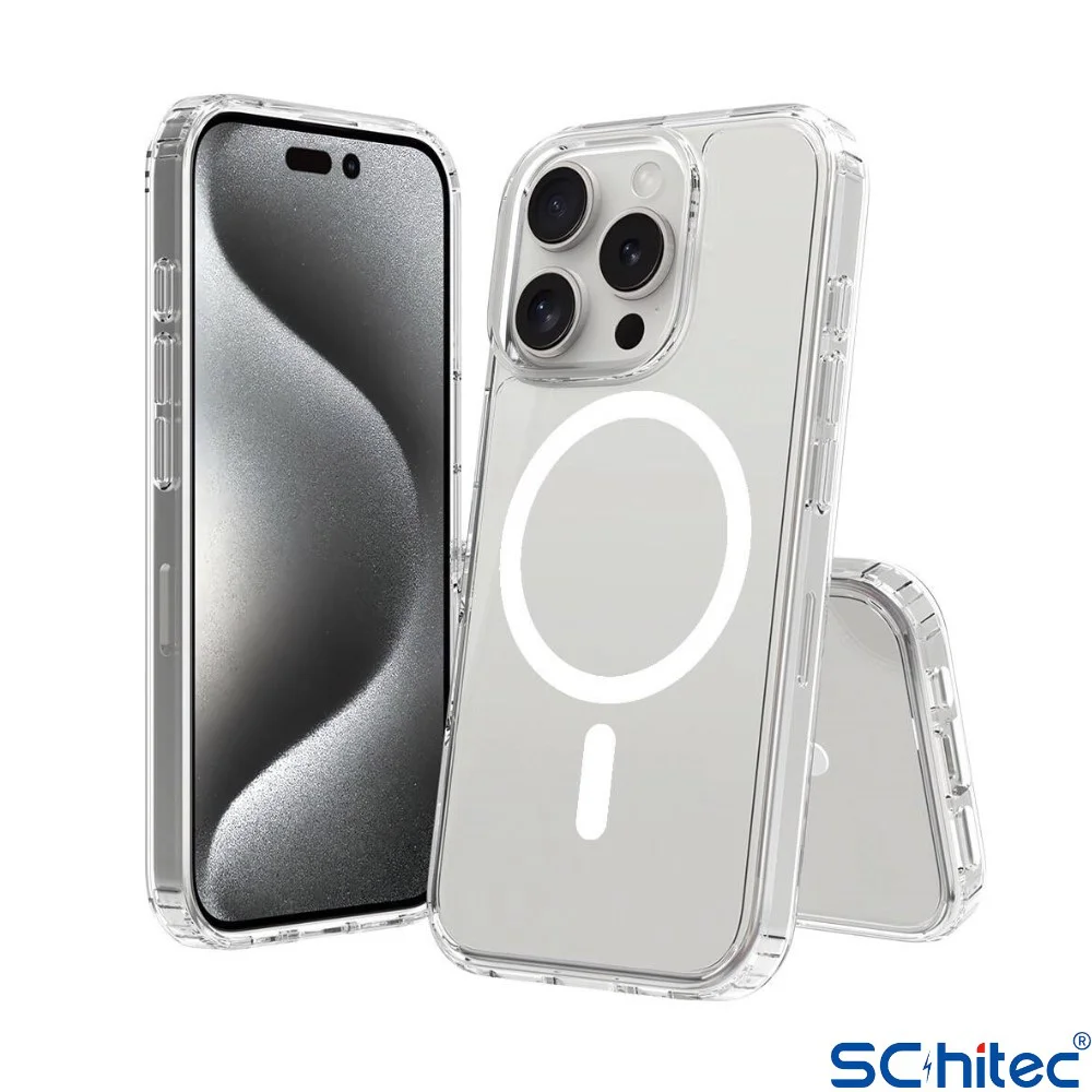 ScHitec İphone 16 Pro Max Magsafe Özellikli Şeffaf Kılıf