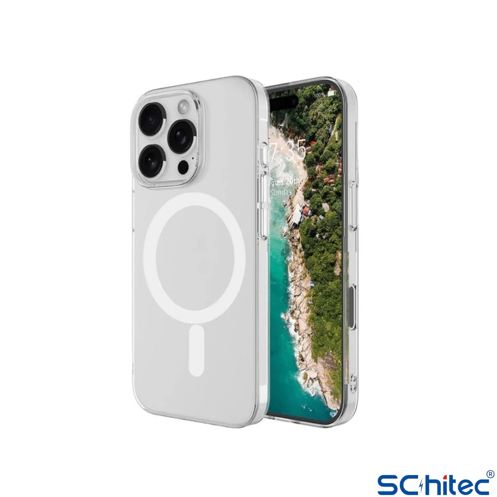 ScHitec İphone 16 Pro Max Magsafe Özellikli Şeffaf Kılıf