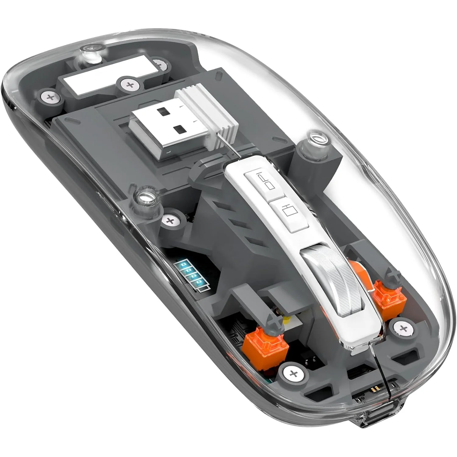 ScHitec M377 Ultra Sessiz 3 Bağlantı Modlu 2xBluetooth Kablosuz Bağlantı + 2.4Gh Gaming Type-C Şarjlı Mouse Siyah