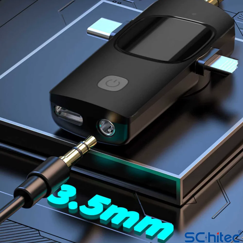 ScHitec 3in1 Type-C Lightning 3.5mm Çıkışlı İkili Kablosuz HD Wireless Yaka Mikrofonu K3519