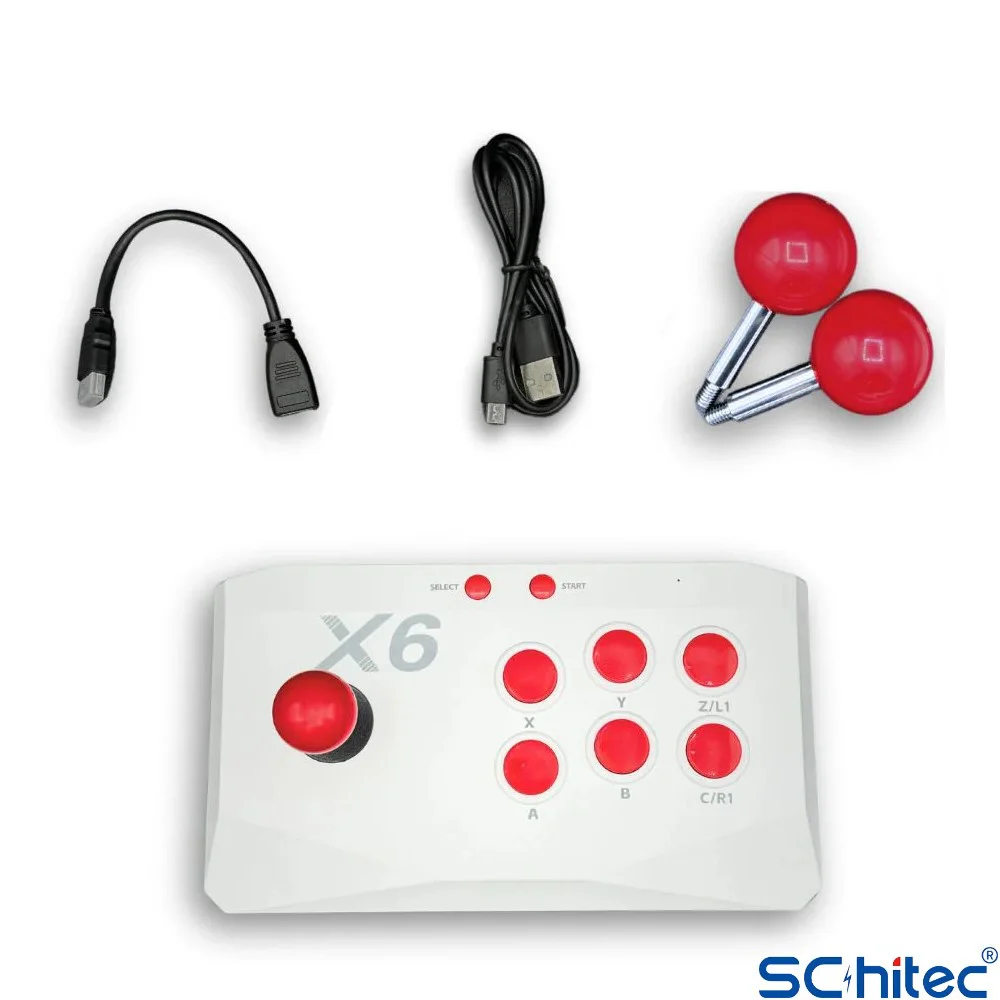 ScHitec X6 4KHD Kablosuz Çift Arcade Joystickli Retro Oyun Konsolu 21150 atari Makinası Oyunlu 64GB