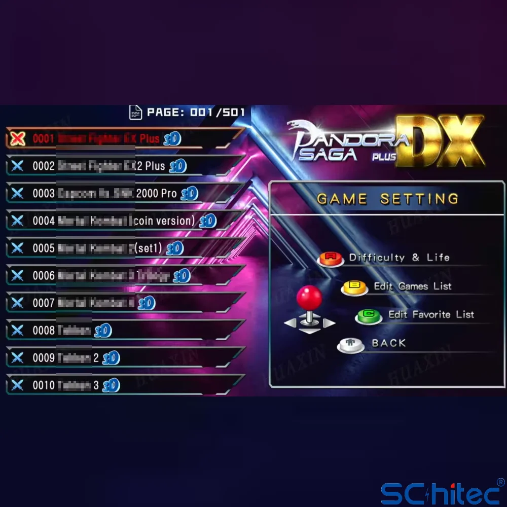 ScHitec 4K Fashion Arcade Station 3D 23200 Oyunlu TV Baglanan Pandora Atari Makinası