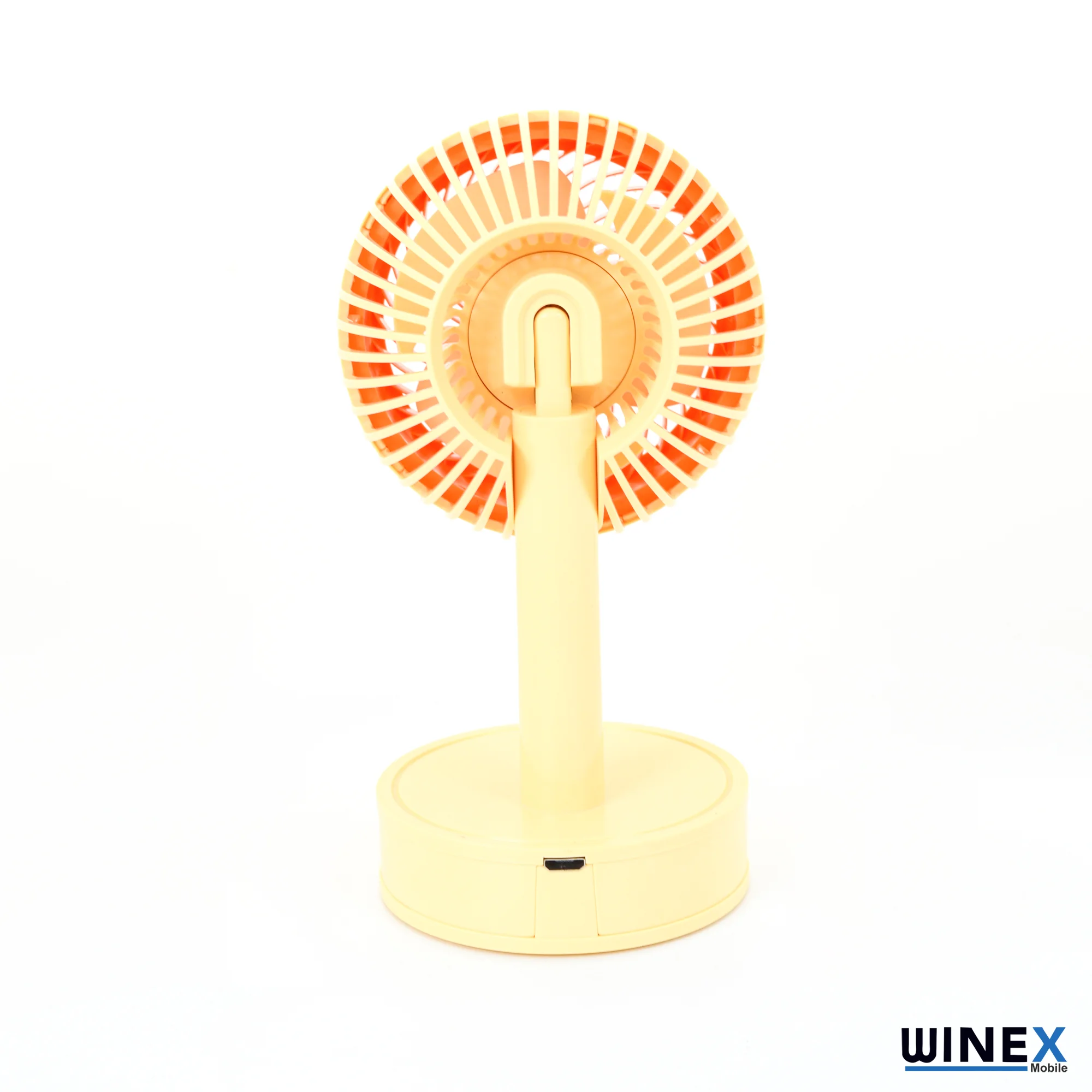 Winex Mini Taşınabilir Portatif Fan 3 Kademeli Vantilatör Sarı