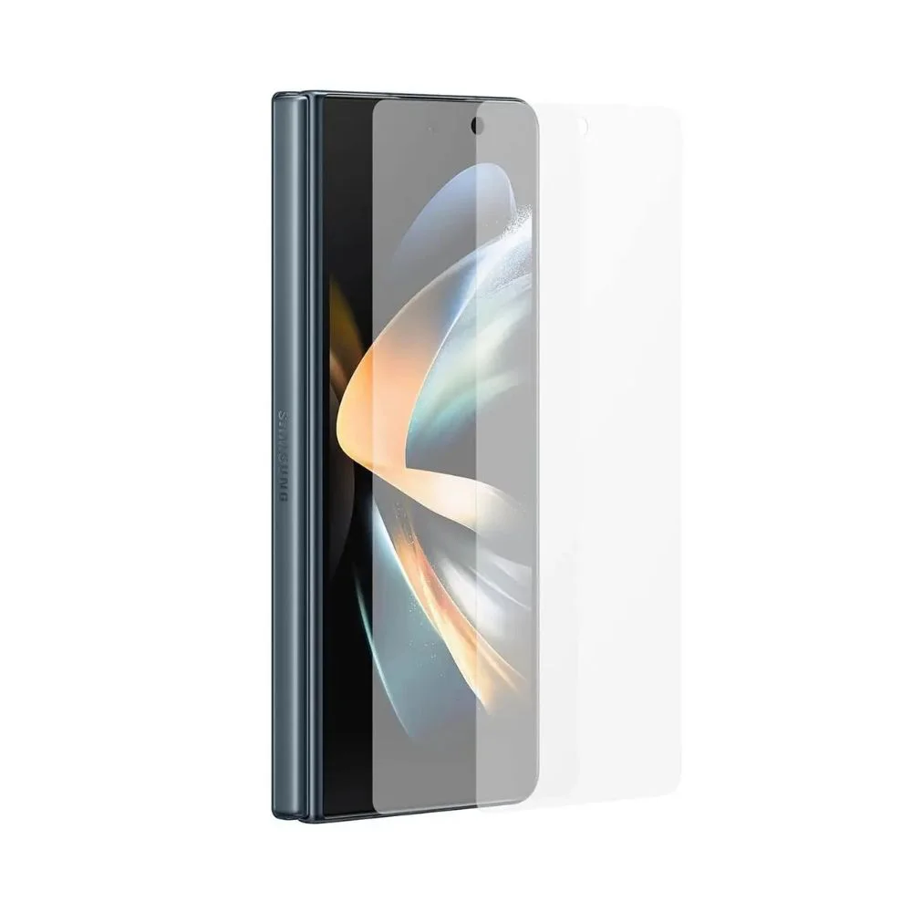 ScHitec Samsung Galaxy Z Fold 7 Darbe Emici Premium Şeffaf Nano Ön Ekran Koruyucu Poliüretan Film