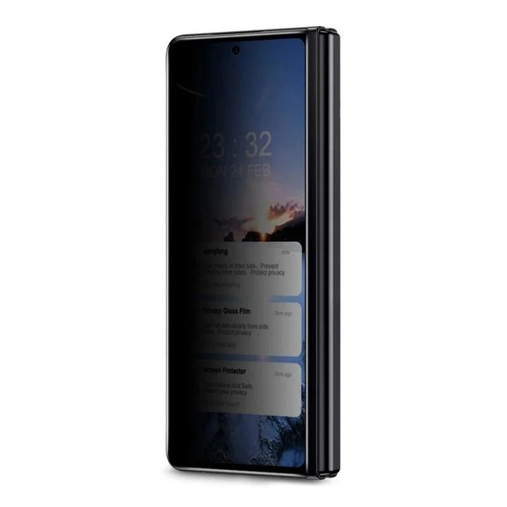 ScHitec Samsung Galaxy Z Fold 7 Darbe Emici Premium Hayalet Ön Ekran Koruyucu Poliüretan Film