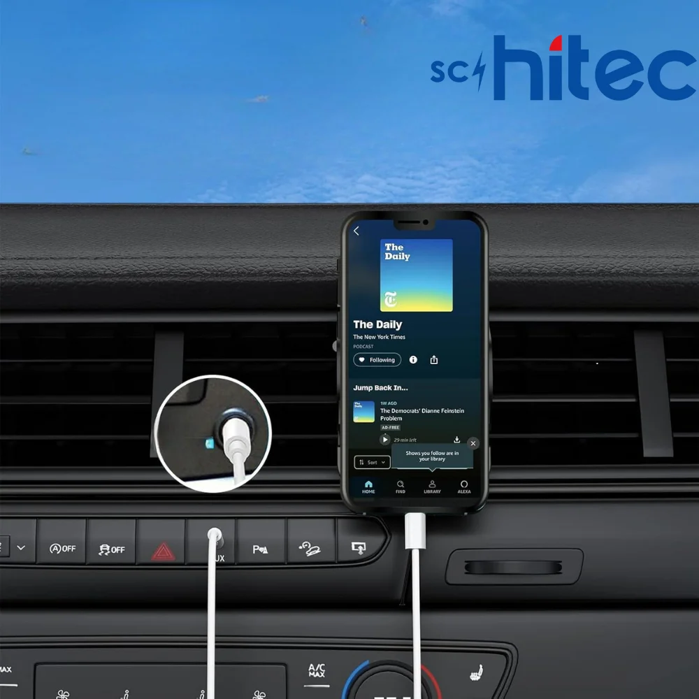 Schitec Type-c to 3.5mm Aux Ses Kablosu  Dönüştürücü Beyaz AX806