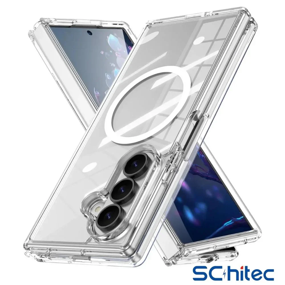 ScHitec Samsung Galaxy Z Fold 7 Magsafe Özellikli Şeffaf Kılıf