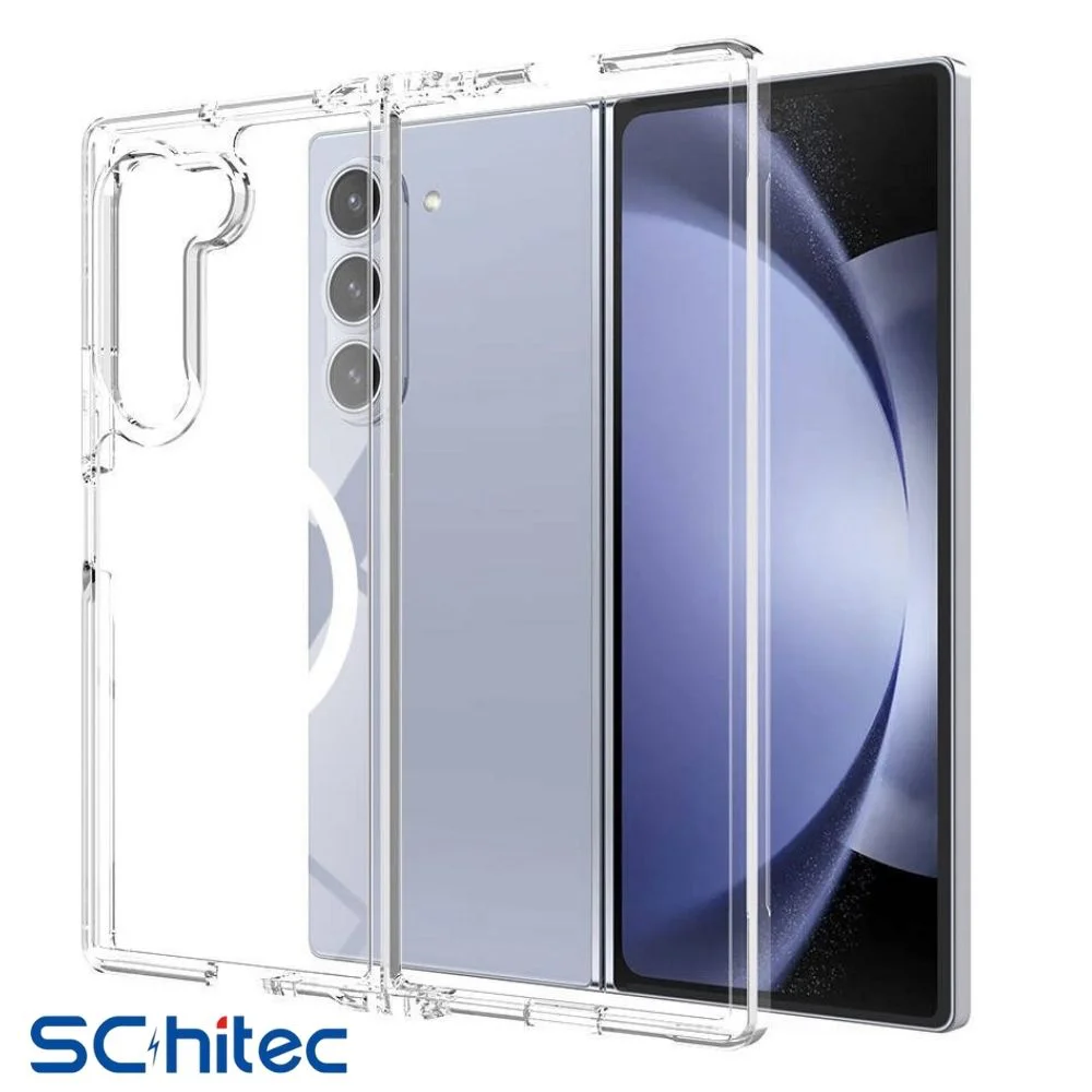 ScHitec Samsung Galaxy Z Fold 5 Magsafe Özellikli Şeffaf Kılıf