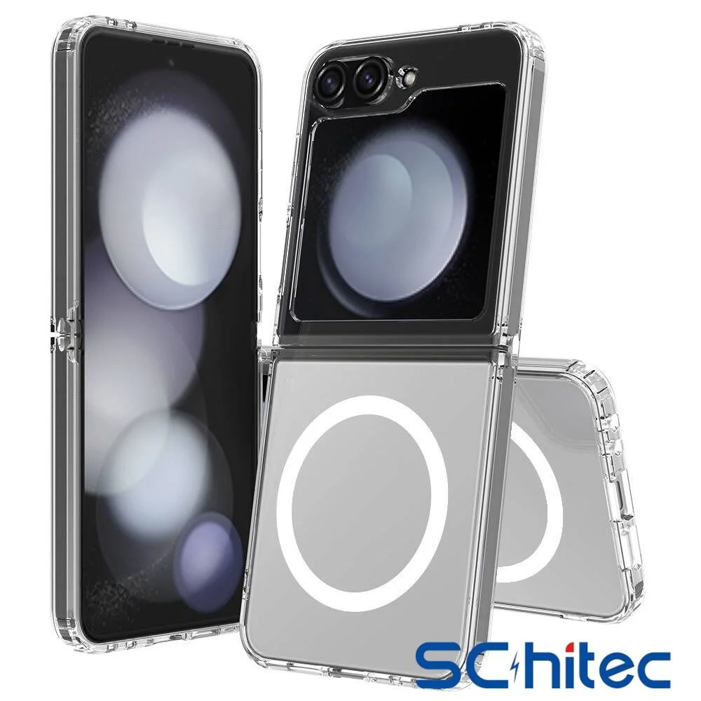 ScHitec Samsung Galaxy Z Flip 6 Magsafe Özellikli Şeffaf Kılıf