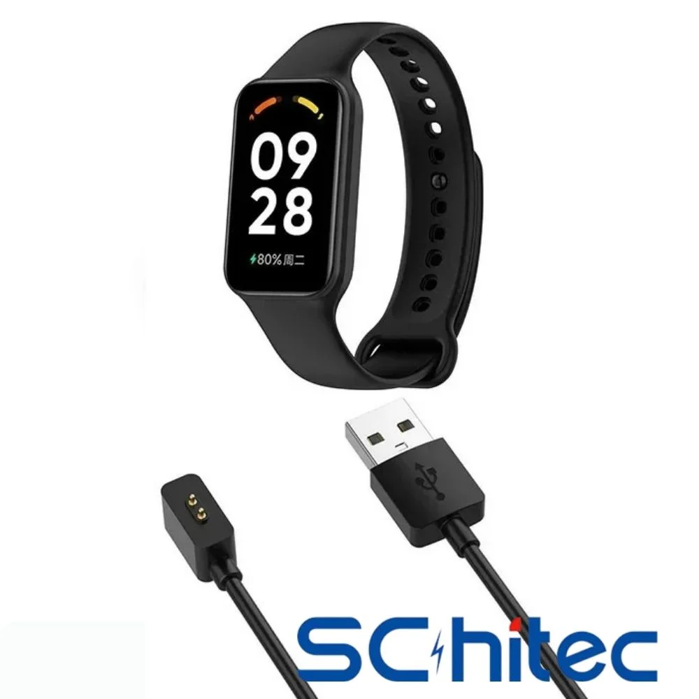 ScHitec Mi Band 8/8Pro/8Active/9/9Pro/9Active/10 &  Redmi Band2/Watch3/3Active/Watch4/4Active/Watch5/Active/5Lite Uyumlu 1m USB-A Manyetik Şarj Kablosu