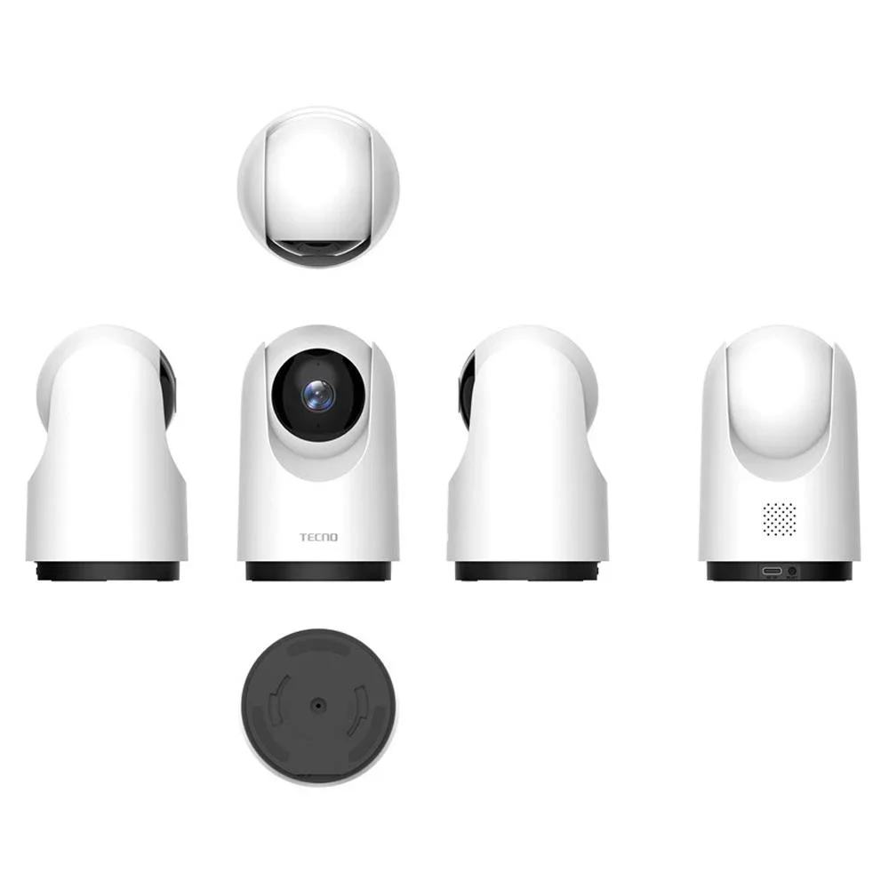 Tecno TH300 3MP 2K Ultra HD 360° Ptz  Kablosuz Wifi Güvenlik Kamerası