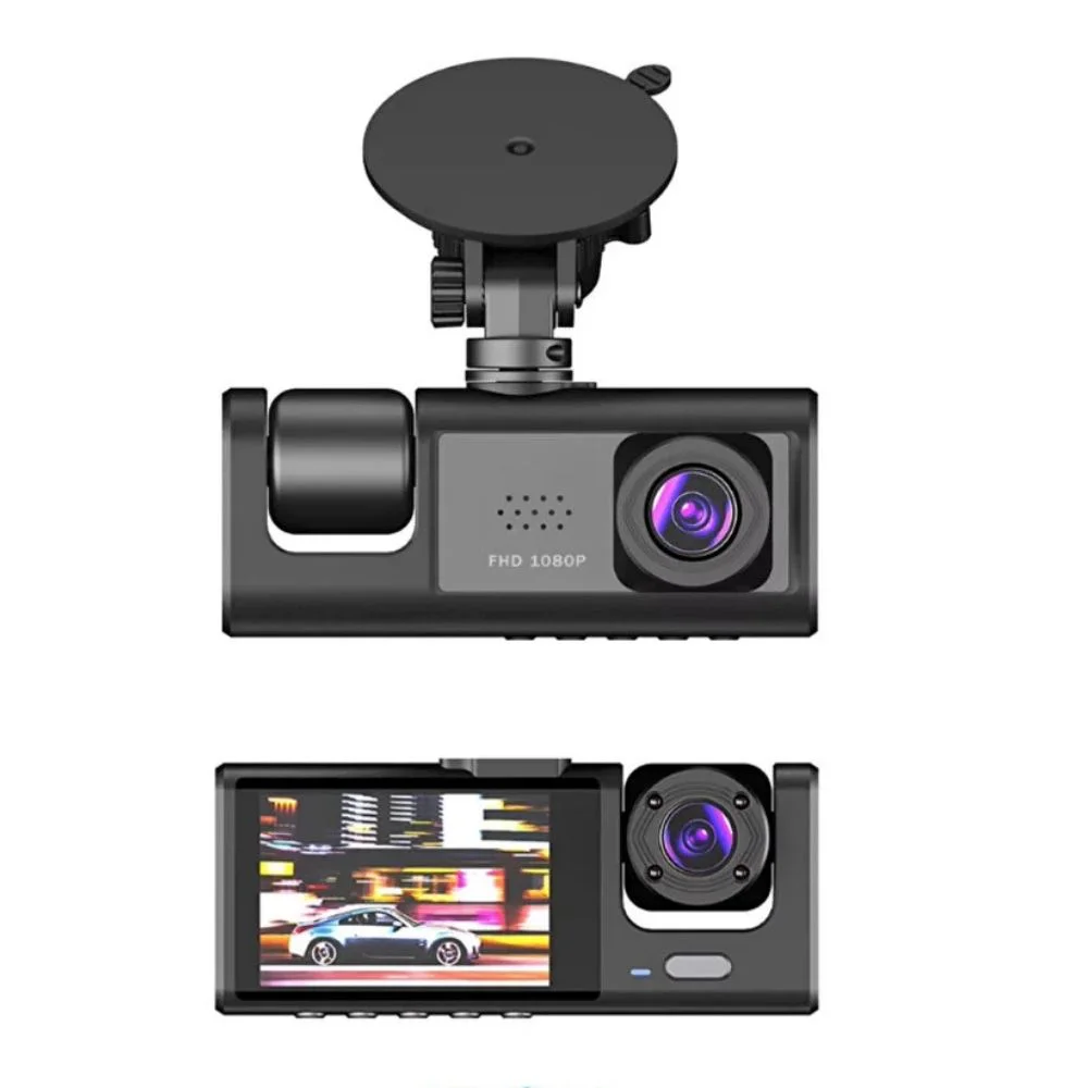 SChitec Trafik Kaydedici Dikiz Aynası | Üç Kameralı 170° Geniş Açı Full HD 1080P Araç İçi Kamera C309