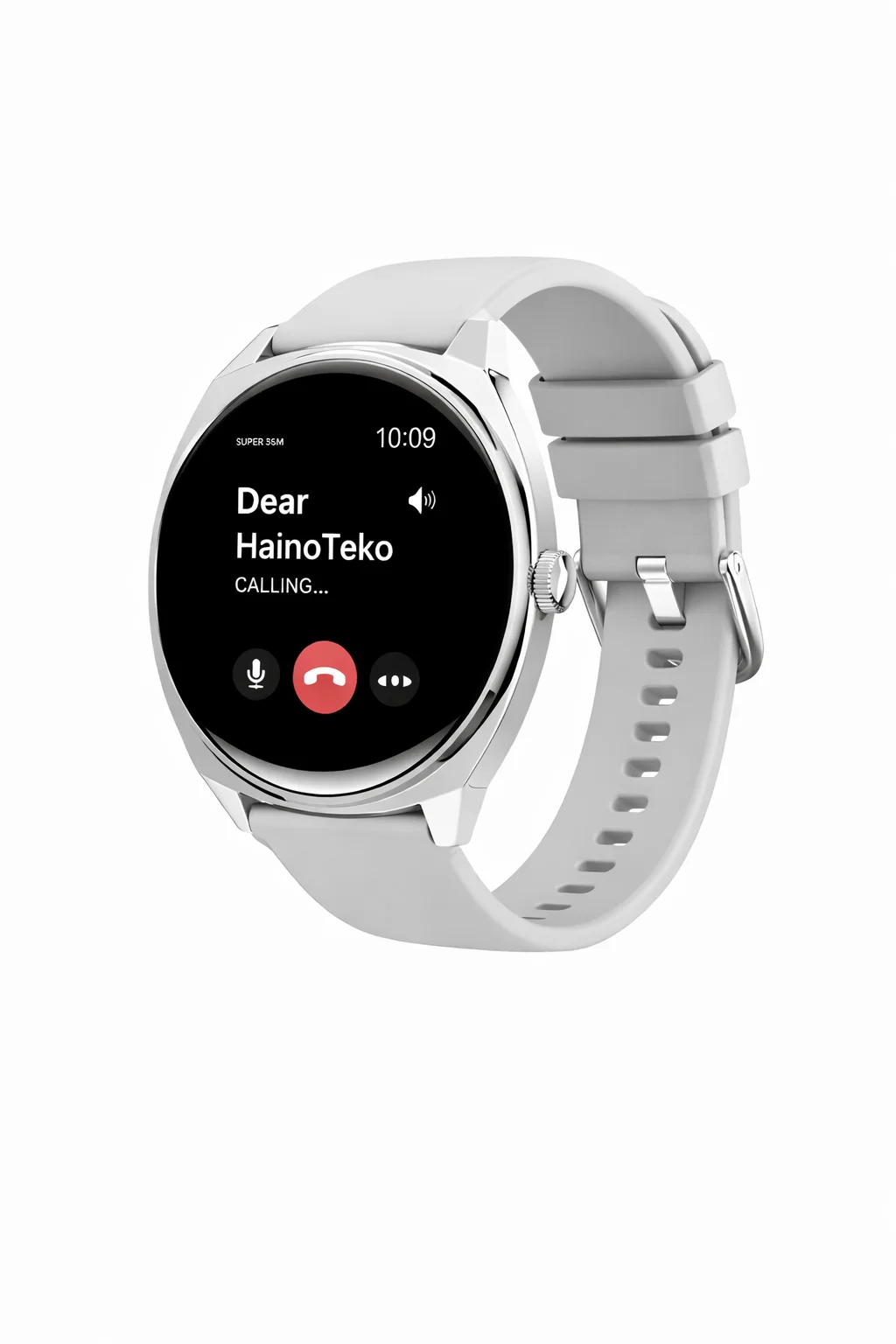 HainoTeko-16 Amoled Ekran Waterproof 3 Kordonlu Akıllı Saat Gümüş Premium Set