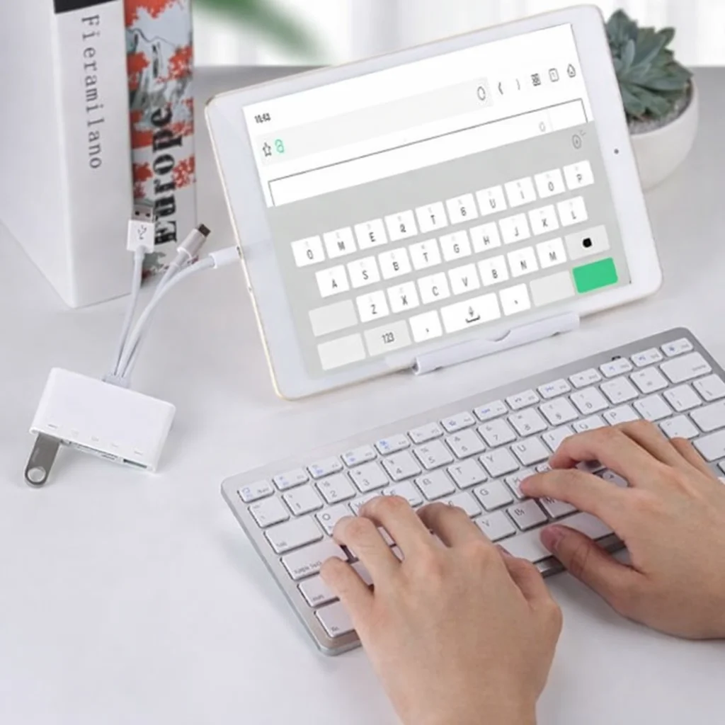 SChitec 3in1 Type-C / Lightning / UsbA to Kart Okuyucu & Usba Dönüştürücü Adaptör