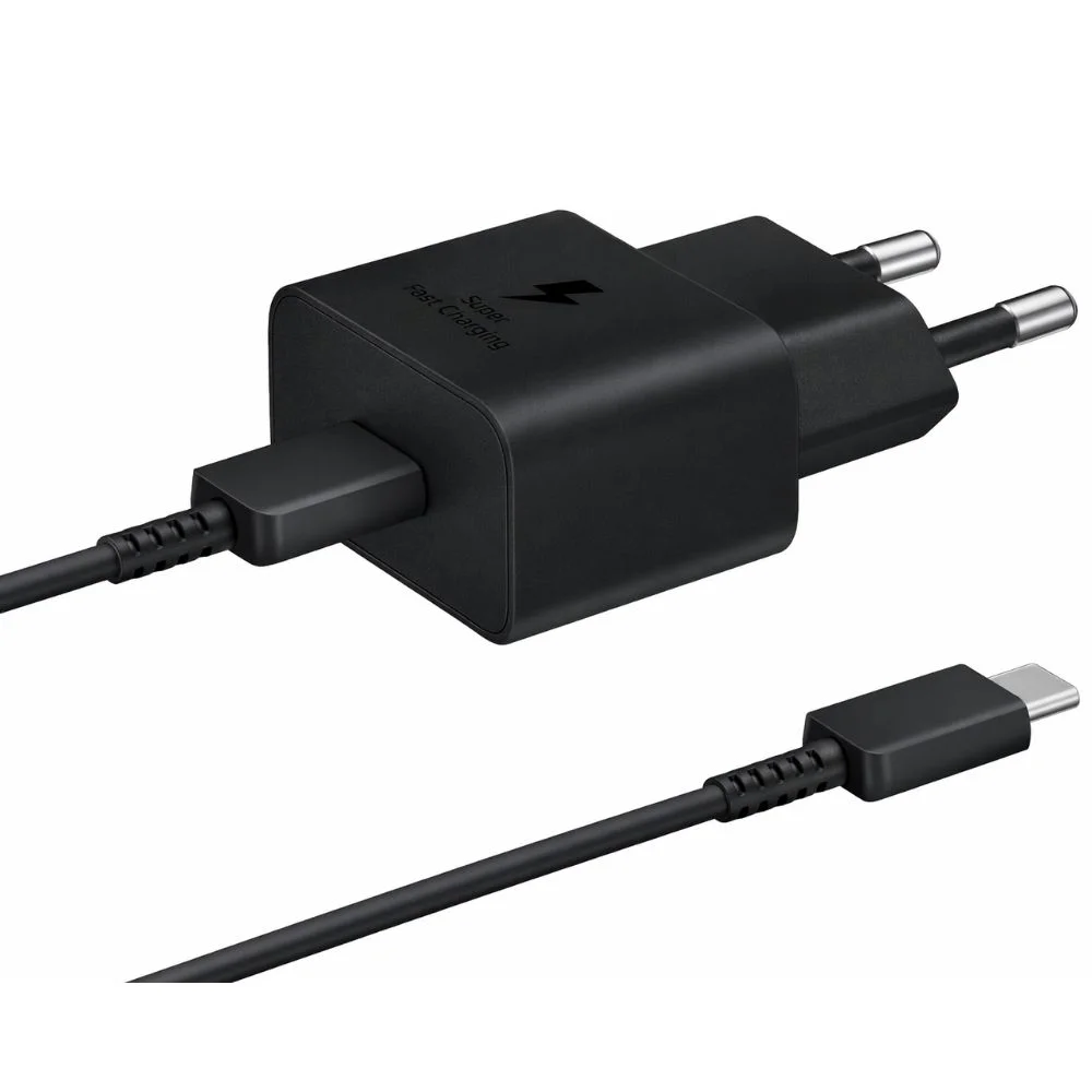 SChitec 25W Type-C Çıkışlı Hızlı Şarj Aleti Type-C to Type-C Kablolu Set Siyah SC006