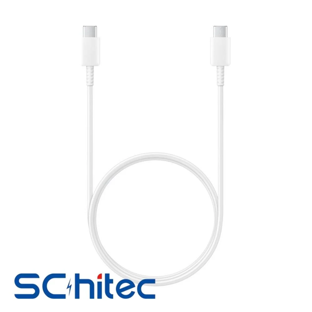 SChitec 60W Type-C to Type-C Data ve Hızlı Şarj Kablosu Telefon, Tablet, Laptop Uyumlu Beyaz SK006