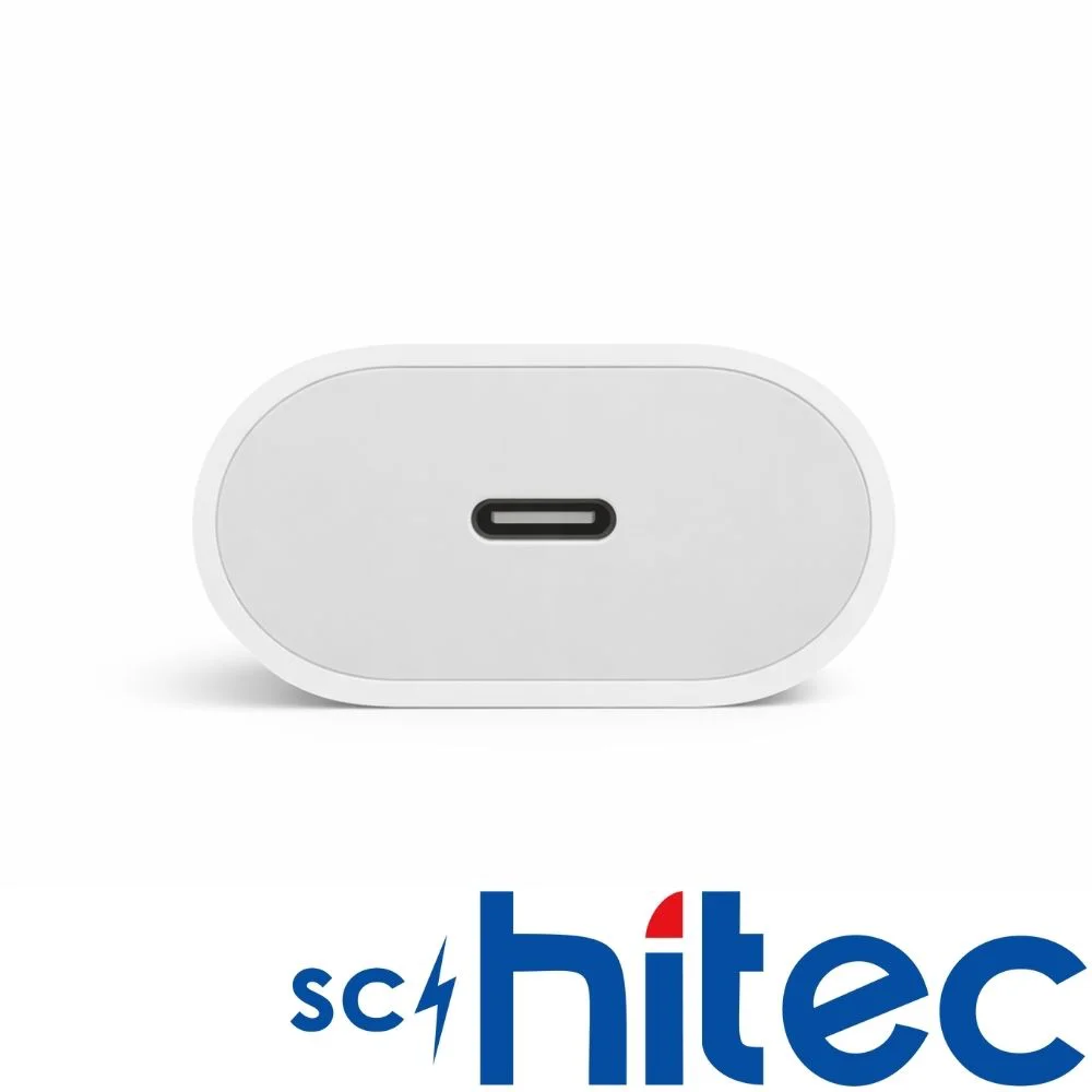 SChitec 20W Type-C Çıkışlı Hızlı Şarj Aleti Type-C to Lightning Kablolu Set Beyaz SC001