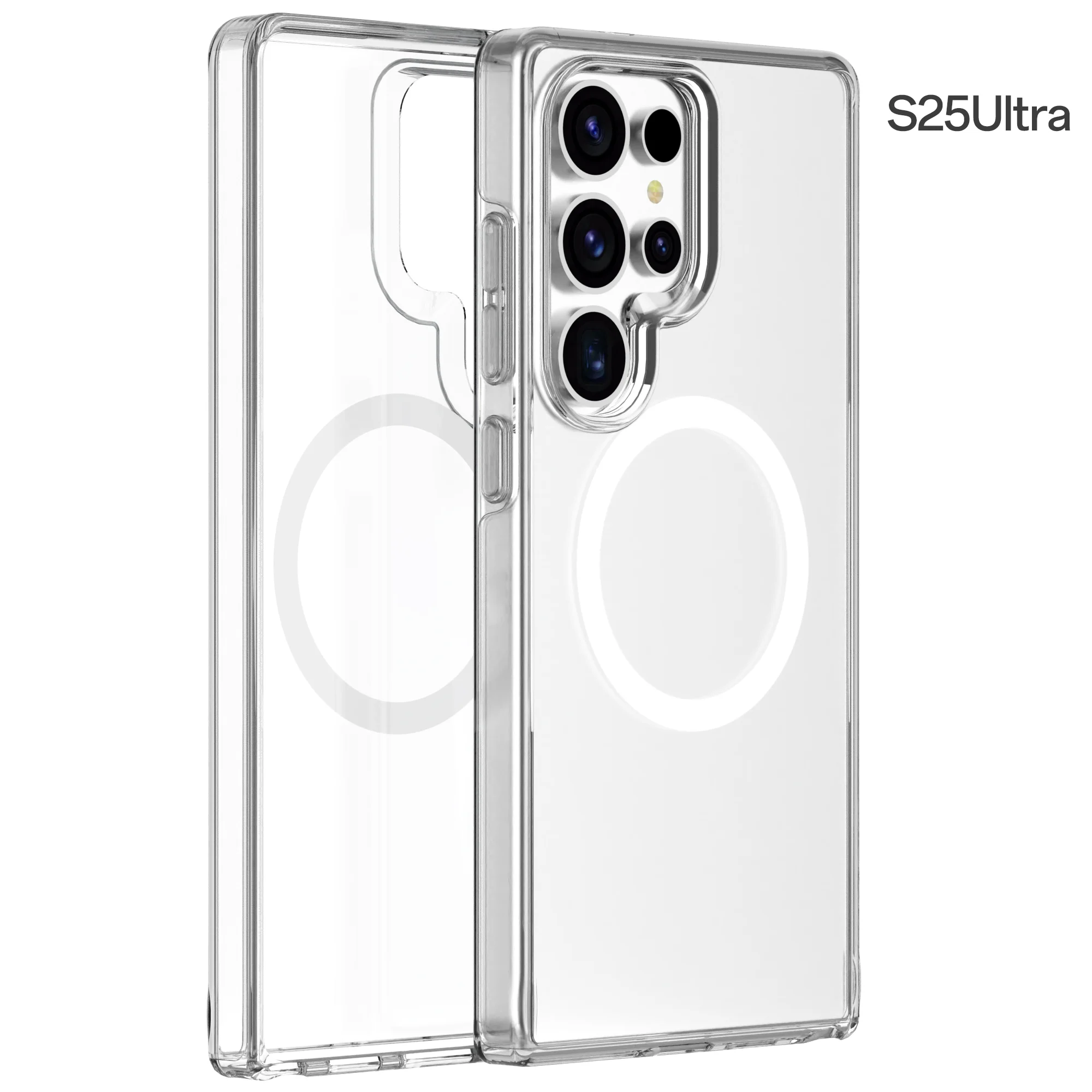 ScHitec Samsung Galaxy S25 Ultra Magsafe Özellikli Şeffaf Kılıf