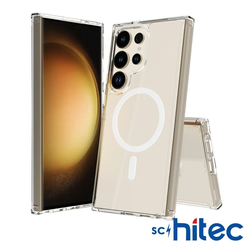 ScHitec Samsung Galaxy S25 Ultra Magsafe Özellikli Şeffaf Kılıf