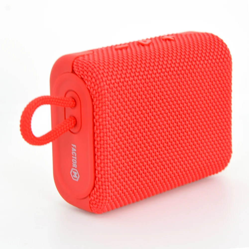 Factor M BTS01 Taşınabilir Bluetooth Hoparlör Kırmızı