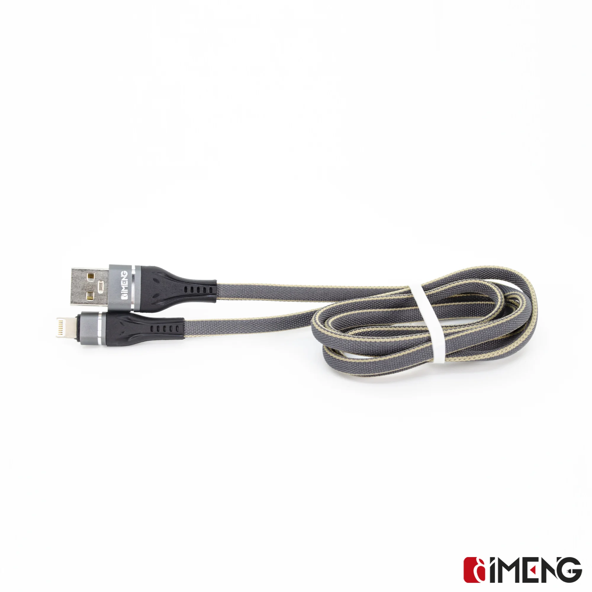 İmeng 3.1A UsbA to Lightning Örgülü Data ve Hızlı Şarj Kablosu ML108 Gri