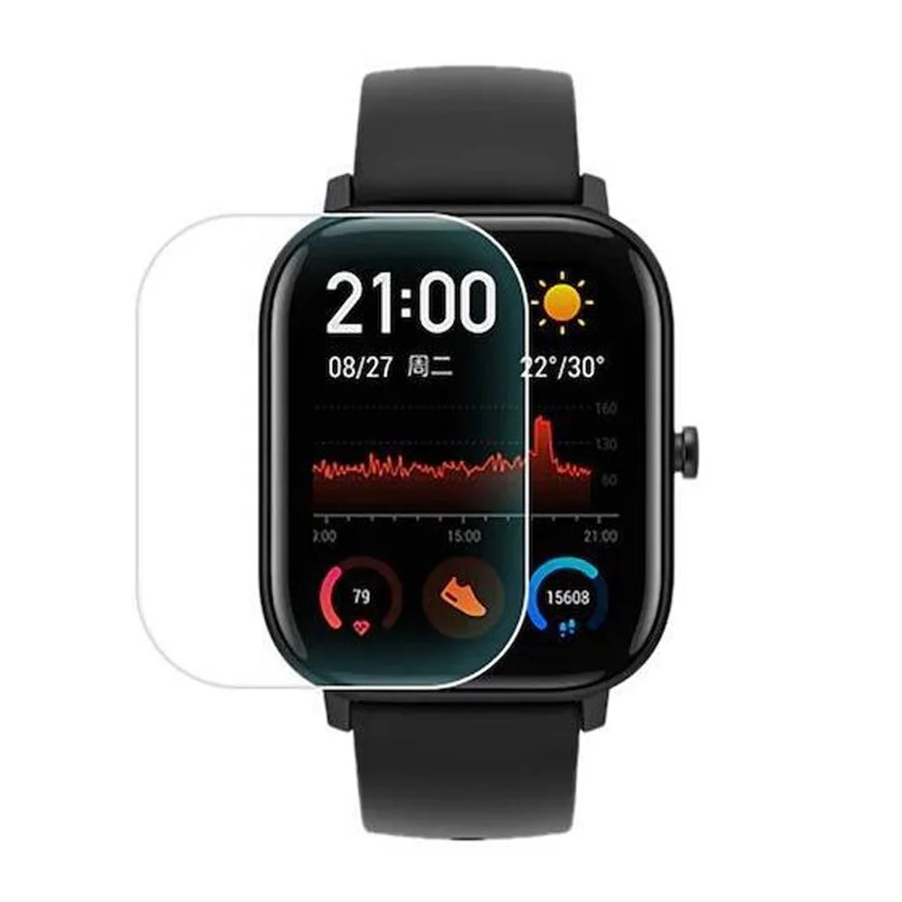 Amazfit A1909 Ön Darbe Emici Ekran Koruyucu Nano Cam (4 Adet)