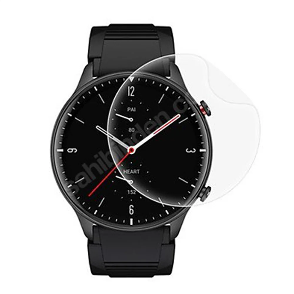 Amazfit GTR 2E Ön Darbe Emici Ekran Koruyucu Nano Cam (4 Adet)