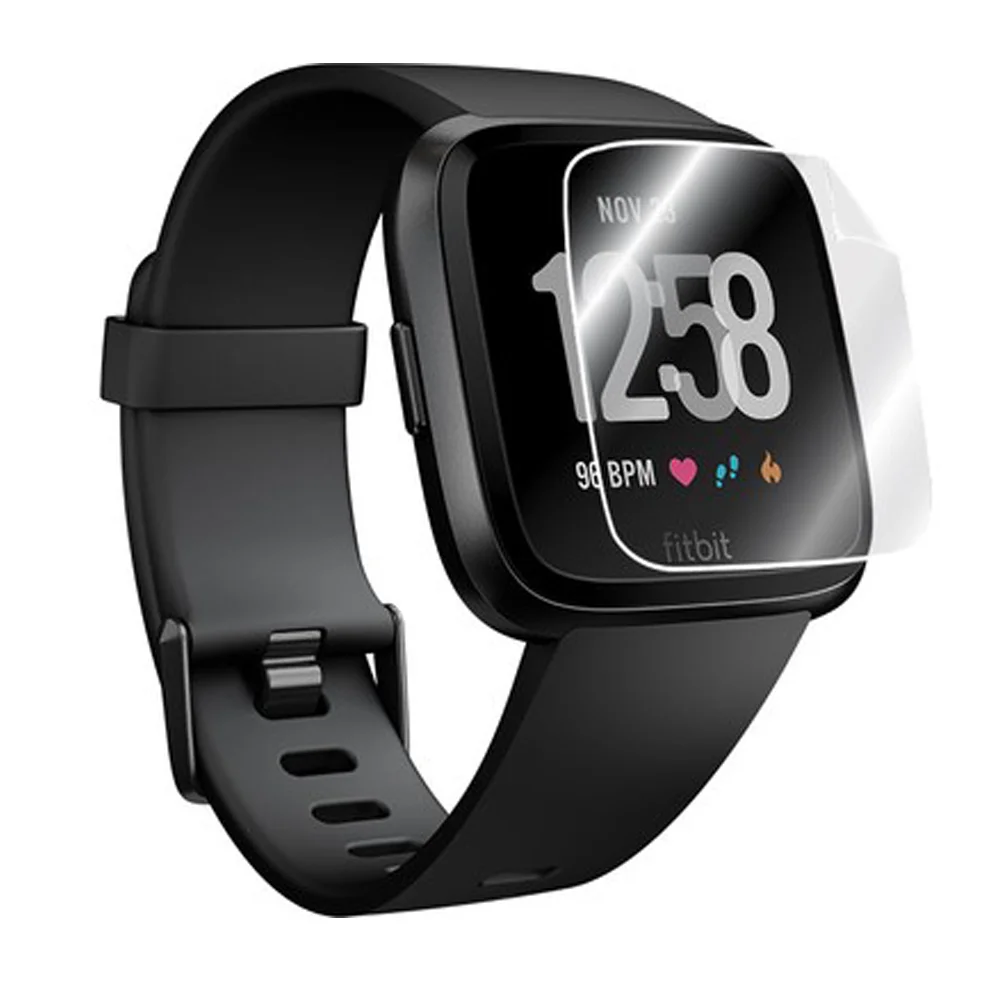 Fitbit Versa Lite Ön Darbe Emici Ekran Koruyucu Nano Cam (4 Adet)