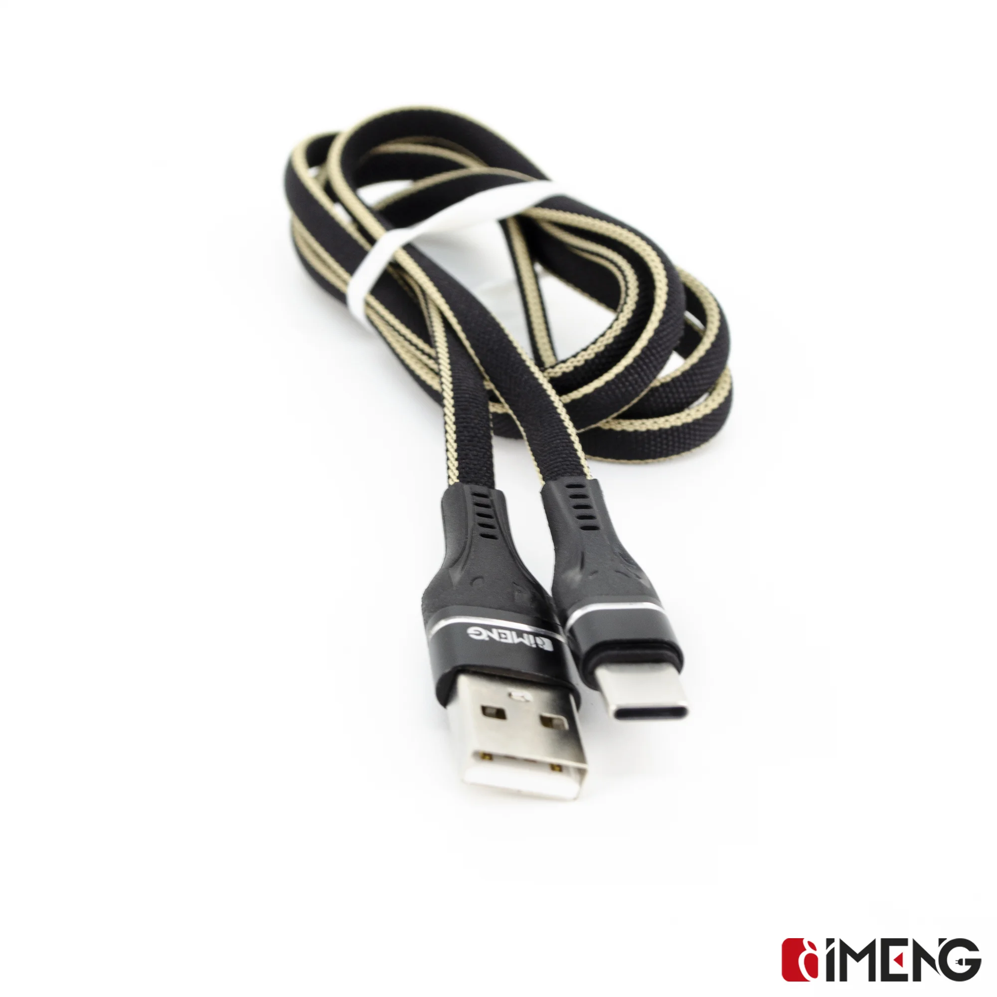 İmeng 3.1A UsbA to Type-C Örgülü Data Hızlı ve Şarj Kablosu ML108 Siyah