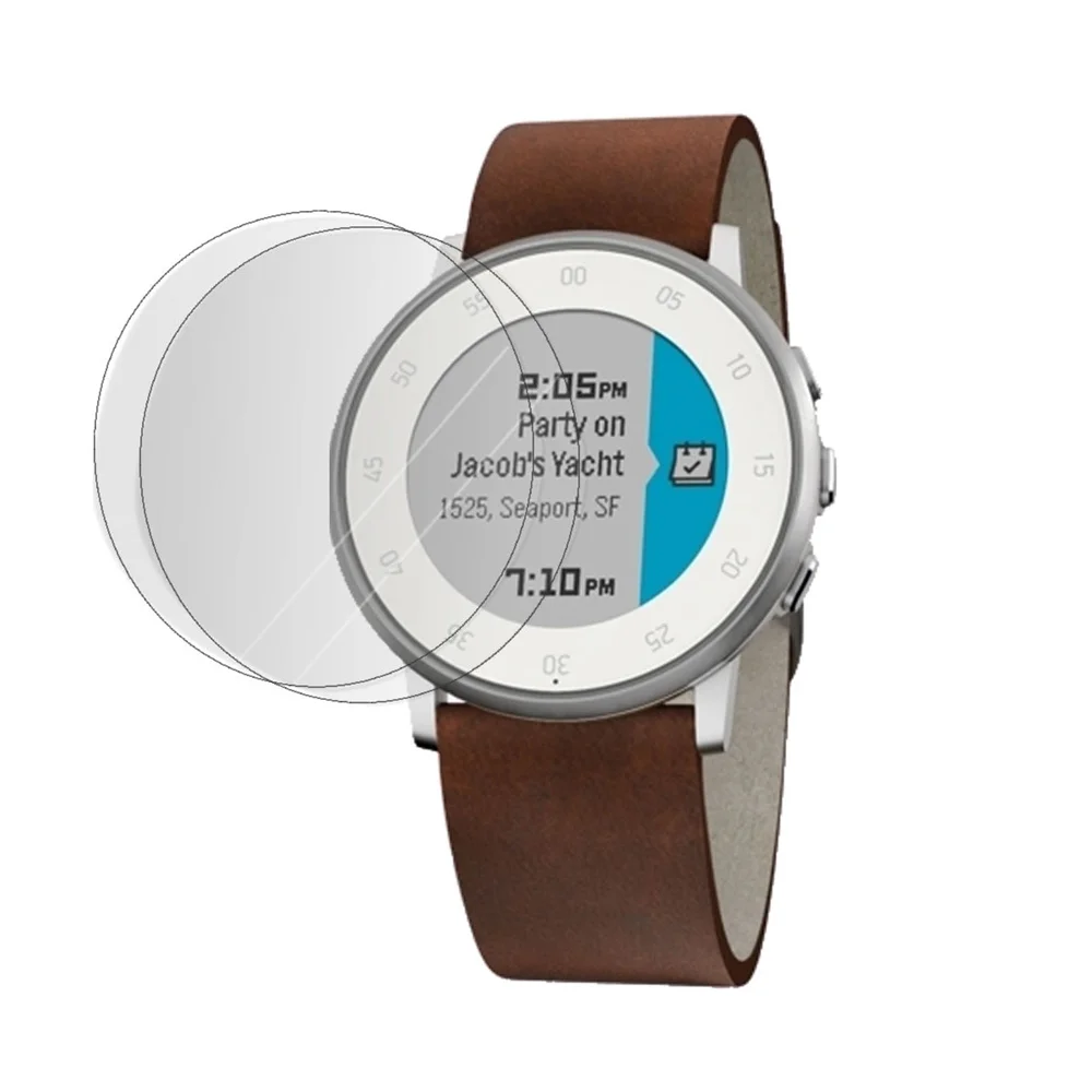 Pebble Time Round Ön Darbe Emici Ekran Koruyucu Nano Cam (4 Adet)