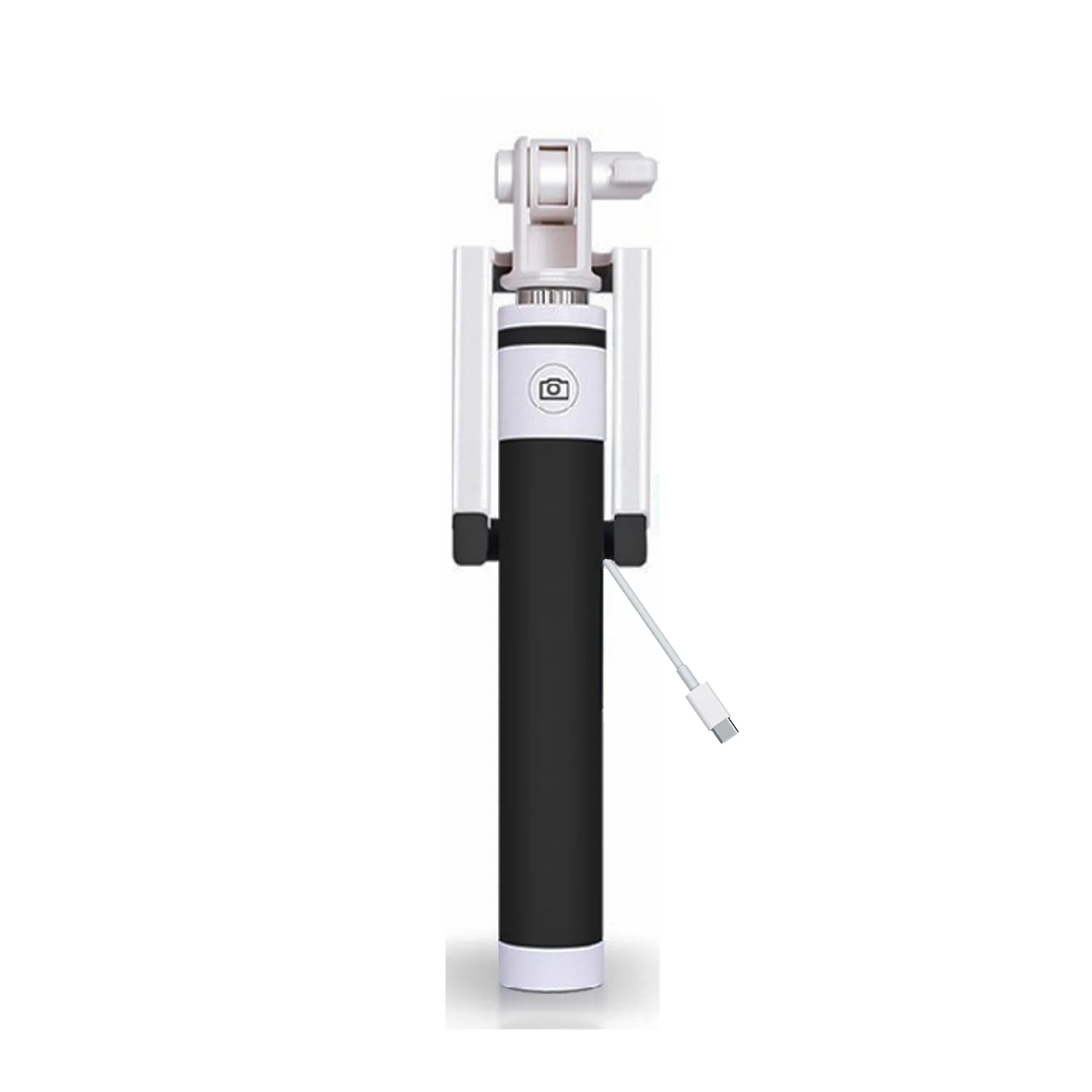 Winex SR342 Katlanabilir Type-C Girişli Selfie Stick Çubuğu Siyah
