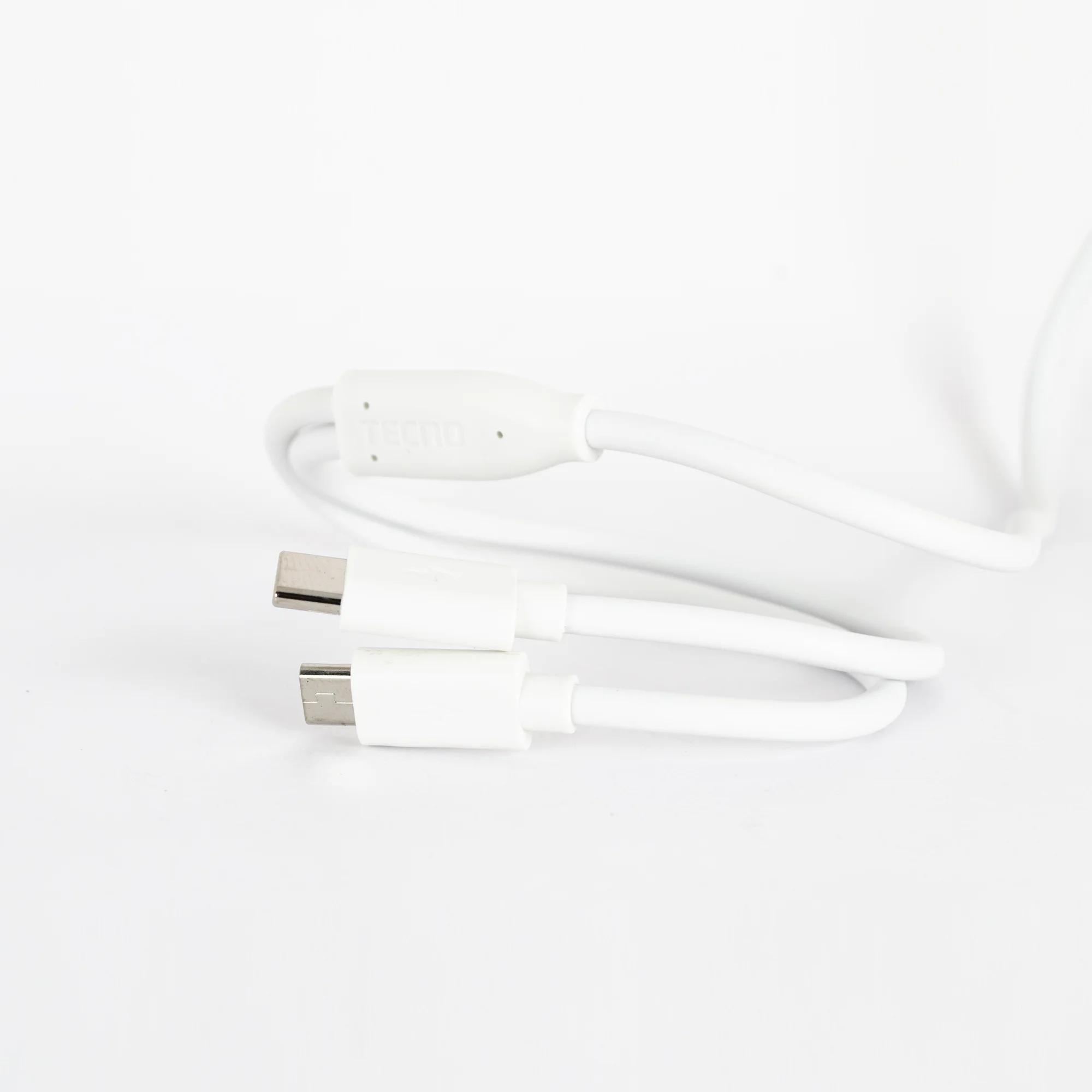 Tecno Çift UsbA Çıkışlı Şarj Aleti Type-C ve Micro Data Kablolu TCW-E01D Beyaz