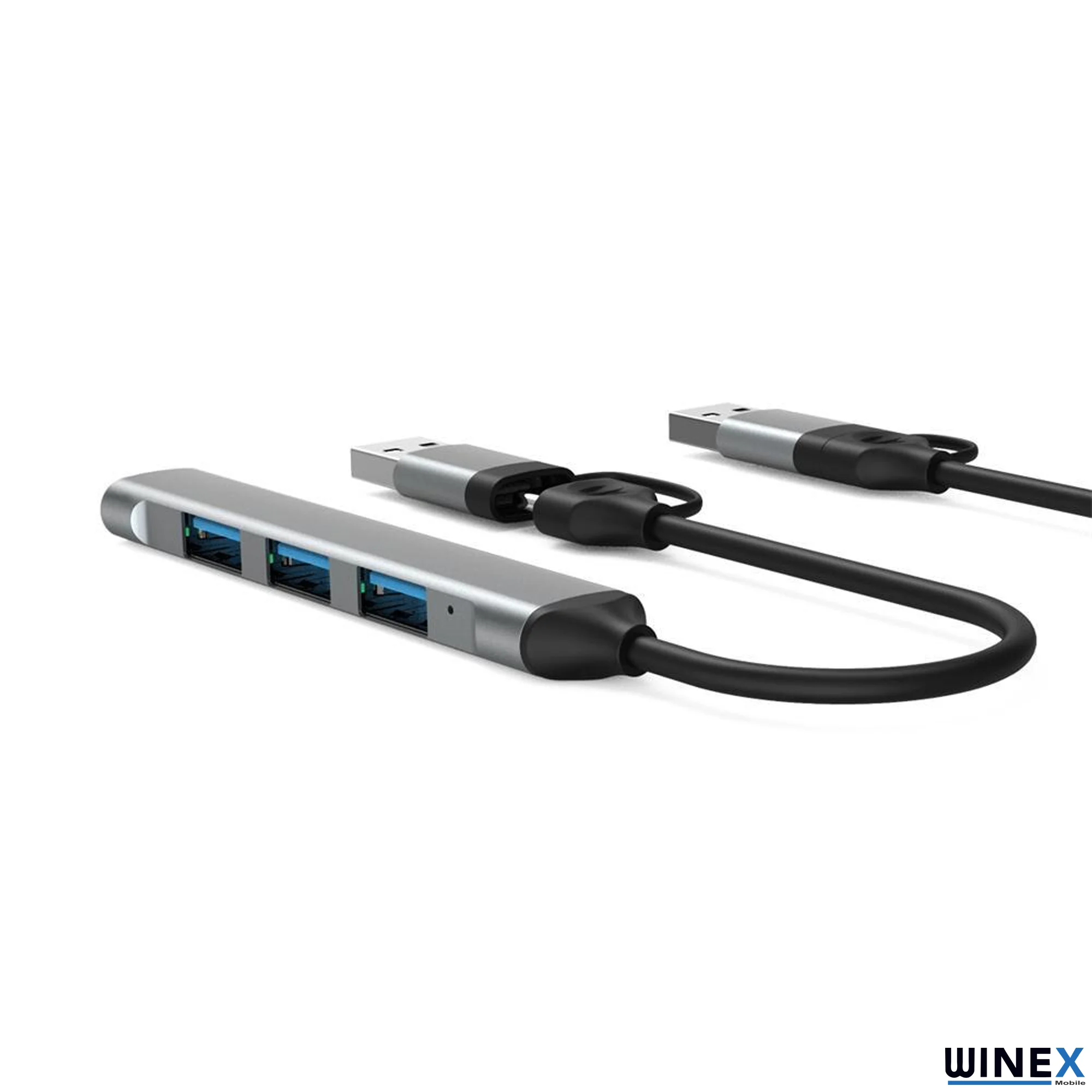 Winex 4in1 UsbA ve Type-C To UsbA 3.01 Çoklayıcı Hub Adaptör HC77