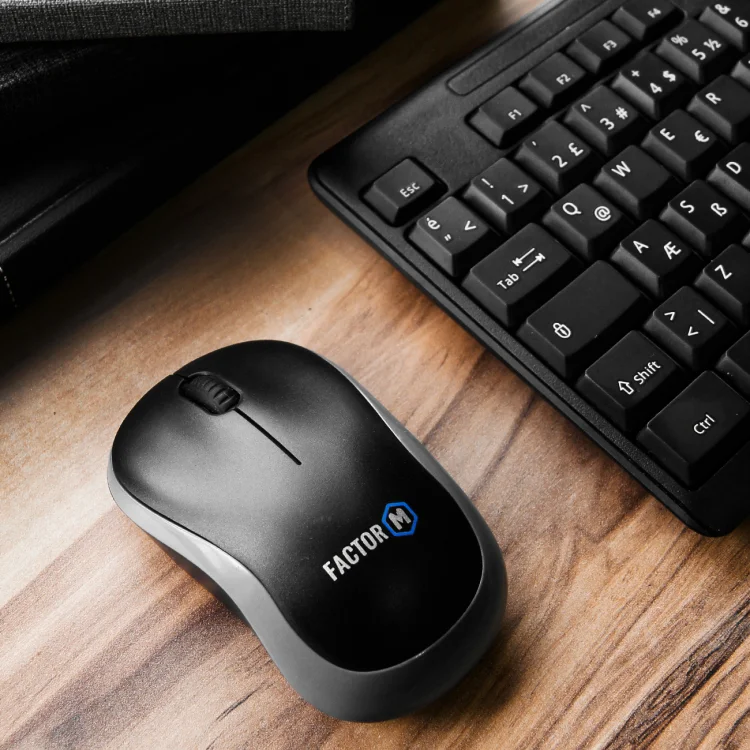Factor M M1 Süper Sessiz Kompact Kablosuz Mouse Siyah
