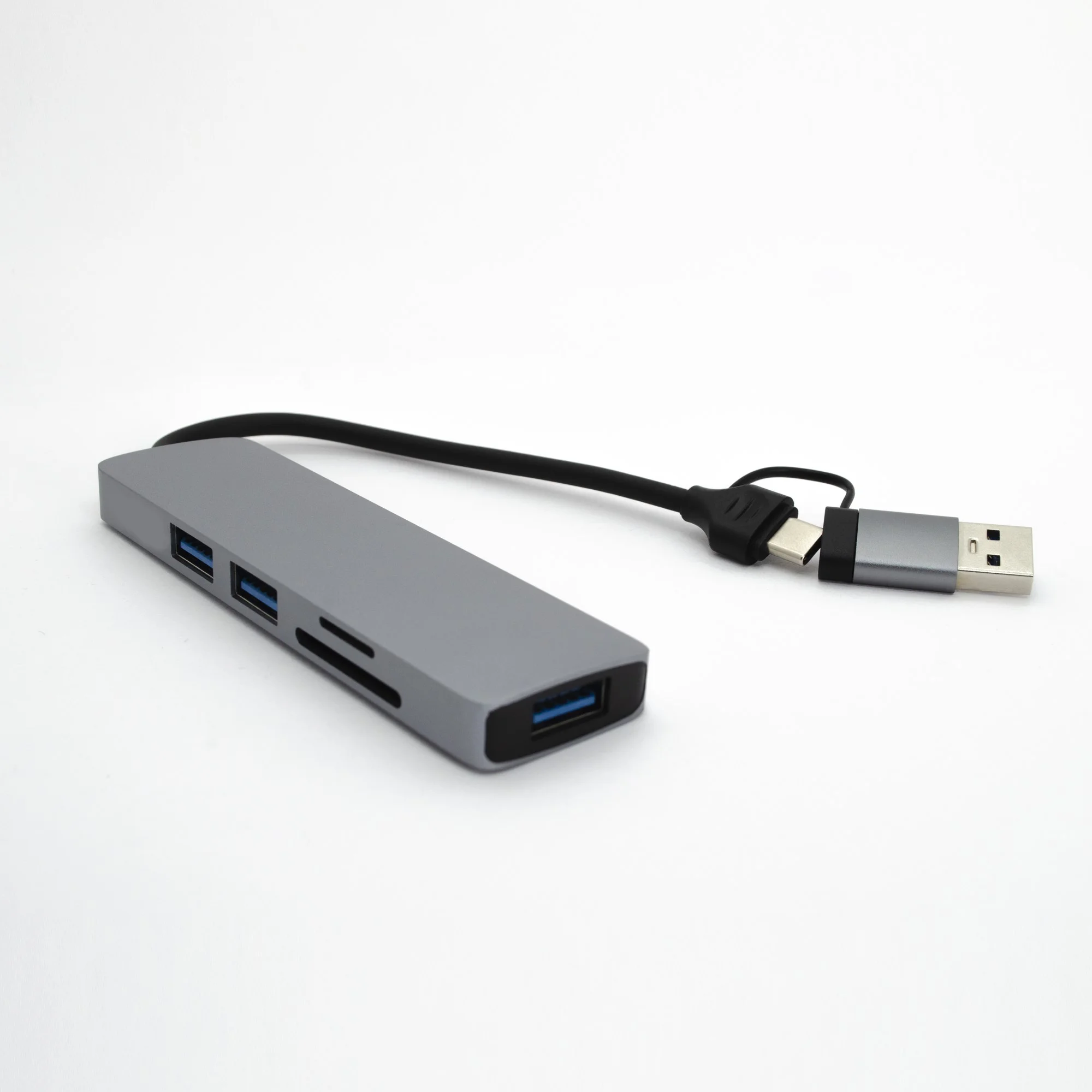 Winex 5in1 UsbA ve Type-C to 3x USB3.0, TF, SD, Type-C Çoklayıcı Hub Adaptör HC13FL