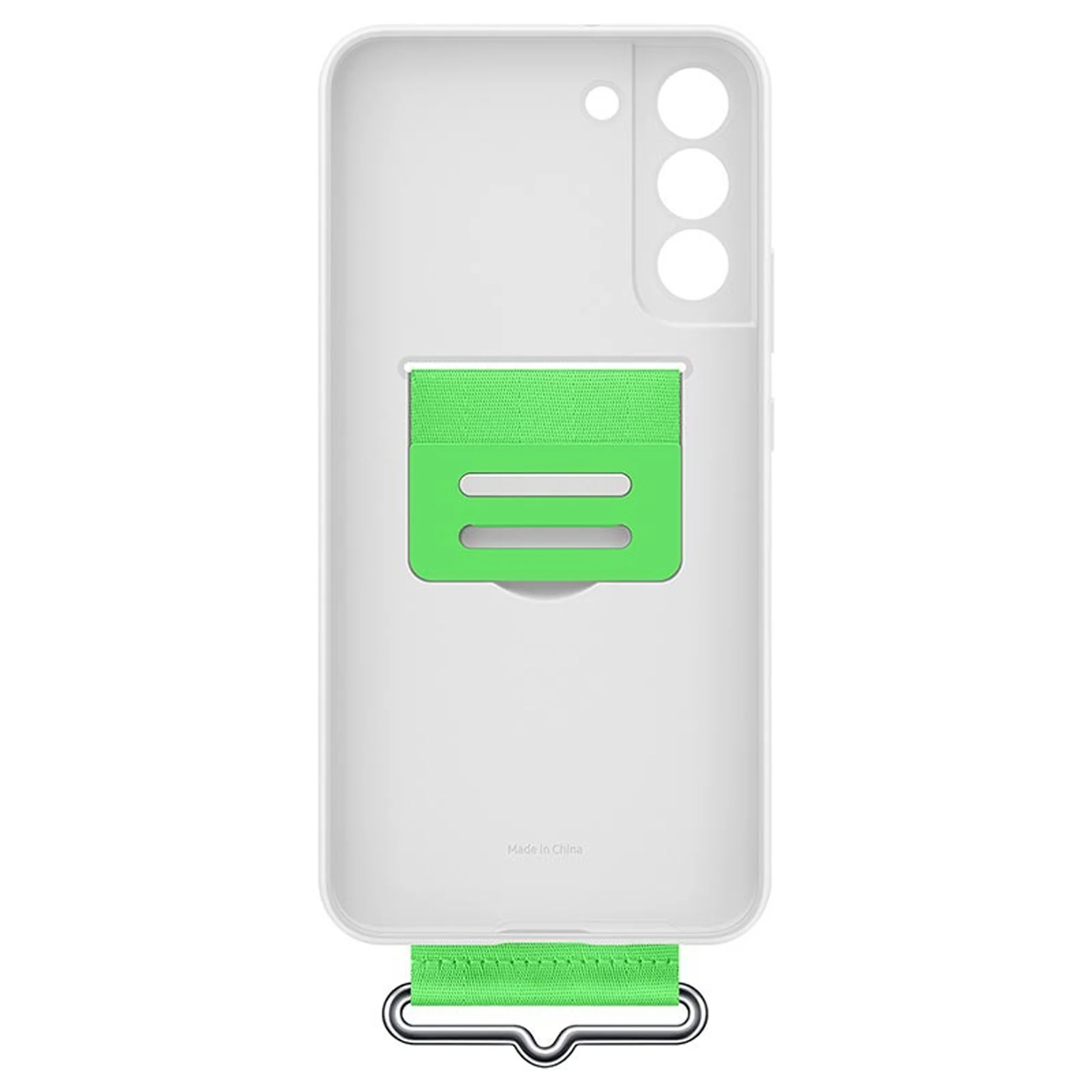 Samsung Galaxy S22+ Kayışlı Silikon Kılıf Beyaz(Samsung Türkiye Garantili)