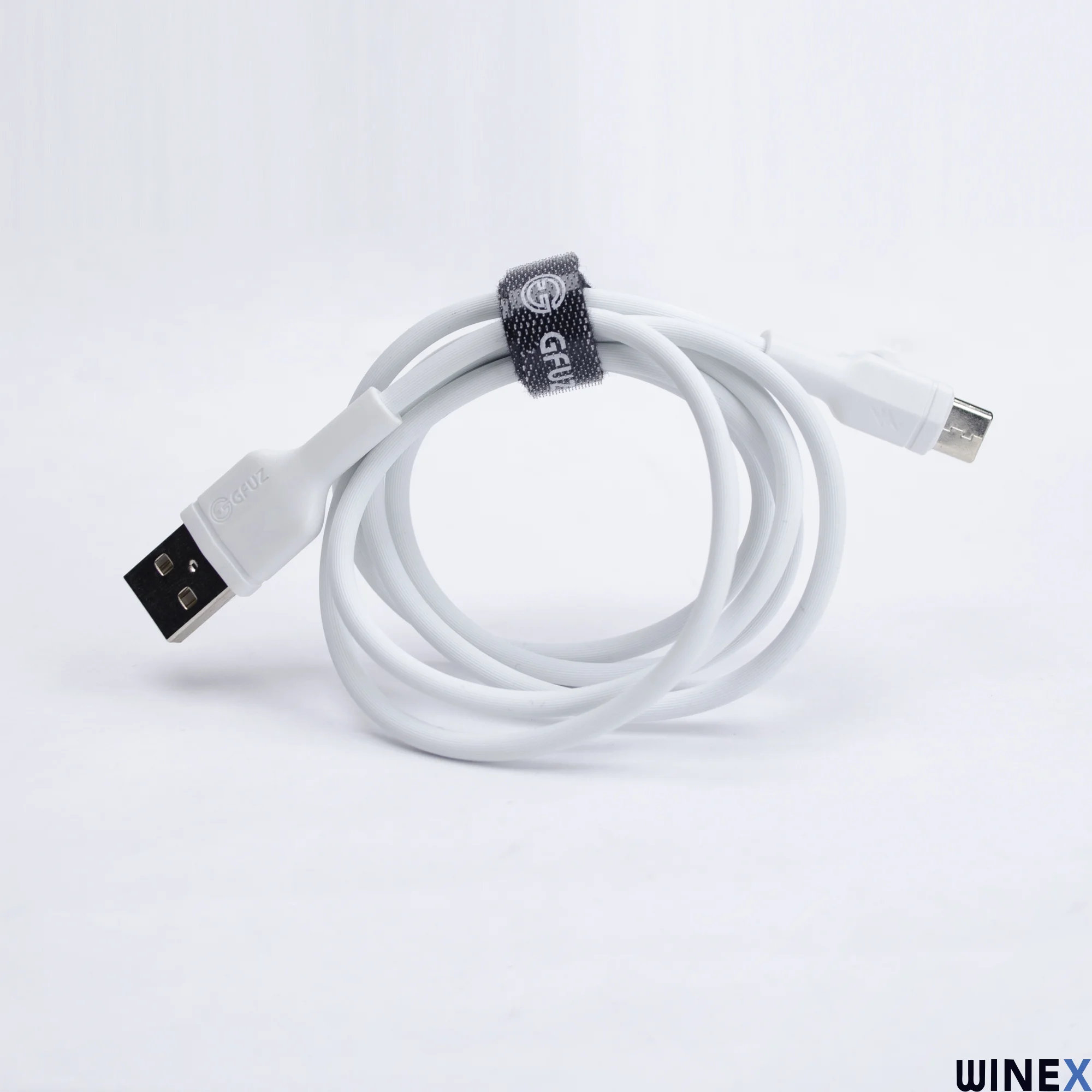 Winex CA58 2.4A UsbA to Type-C Data ve Hızlı Şarj Kablosu Beyaz