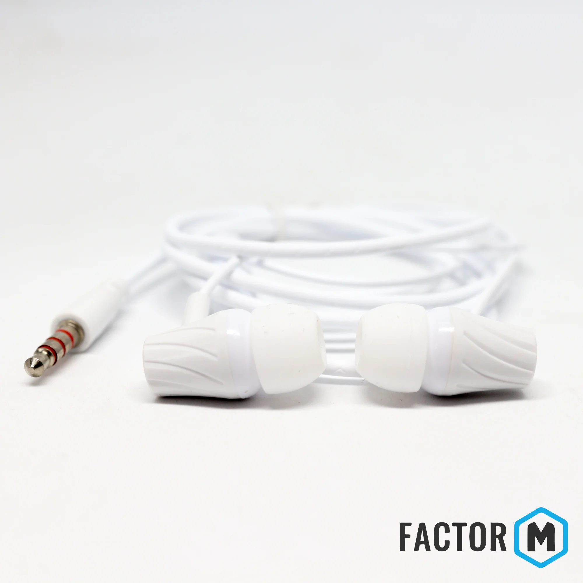 Factor M FM­03 Kulakiçi Mikrofonlu Kablolu Kulaklık Beyaz (FM­FM03KB)