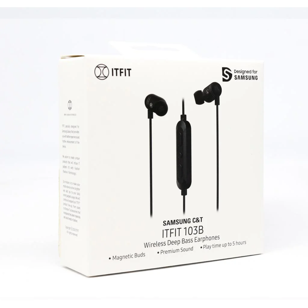 Samsung C&T İTFİT 103B Siyah Bluetooth Kulaklık - GP-OAU019SAABW Samsung Türkiye Garantili