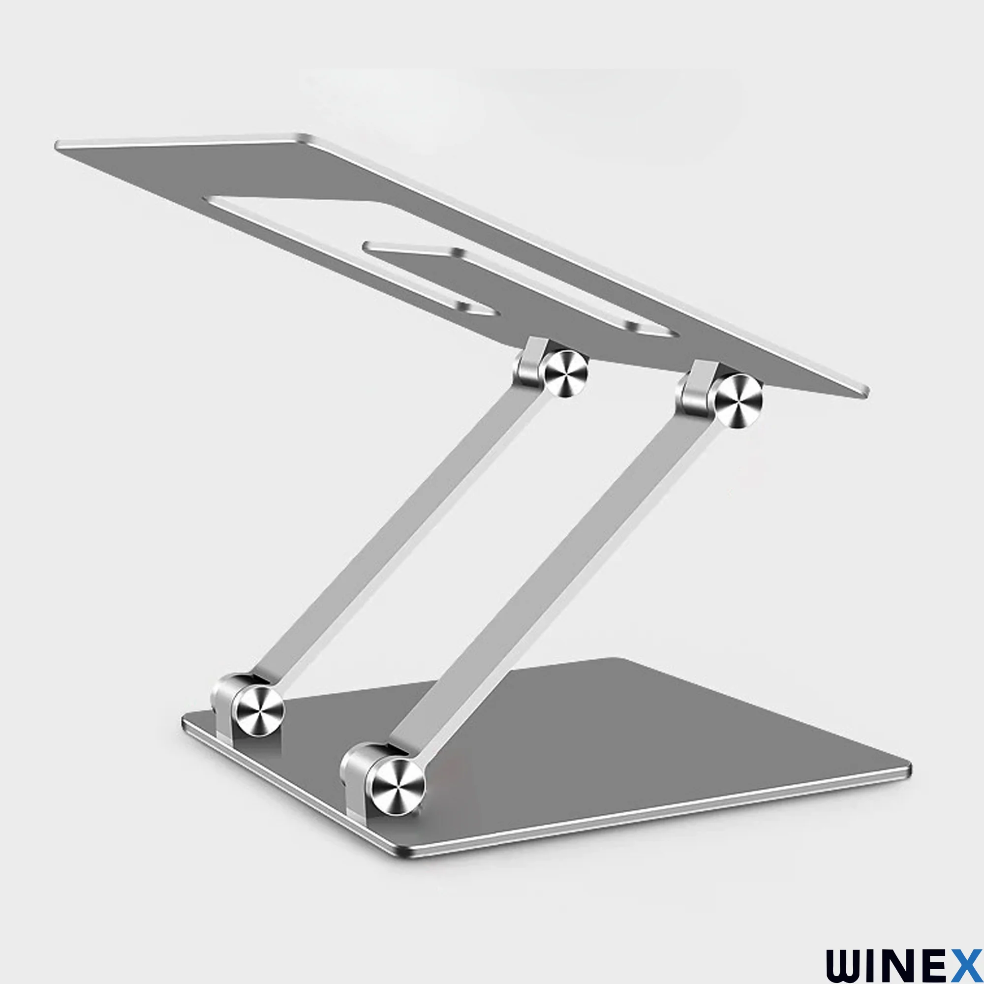 Winex Metal Ayarlanabilir Laptop, Tablet, Macbook, Matebook Yükseltici Katlanabilir Stand Tutucu Uzay Grisi